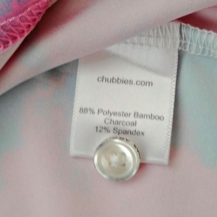 Chubbies Chubbies Pink Blue Tie Dye Performance Golf Polo UPF Wicking Size US M / EU 48-50 / 2 - 5 Thumbnail
