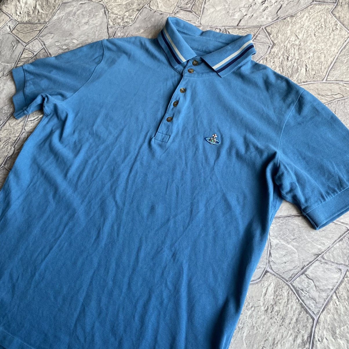 Vivienne Westwood Vivienne Westwood Polo T-Shirt Orb Logo Luxury Size US XL / EU 56 / 4 - 2 Thumbnail