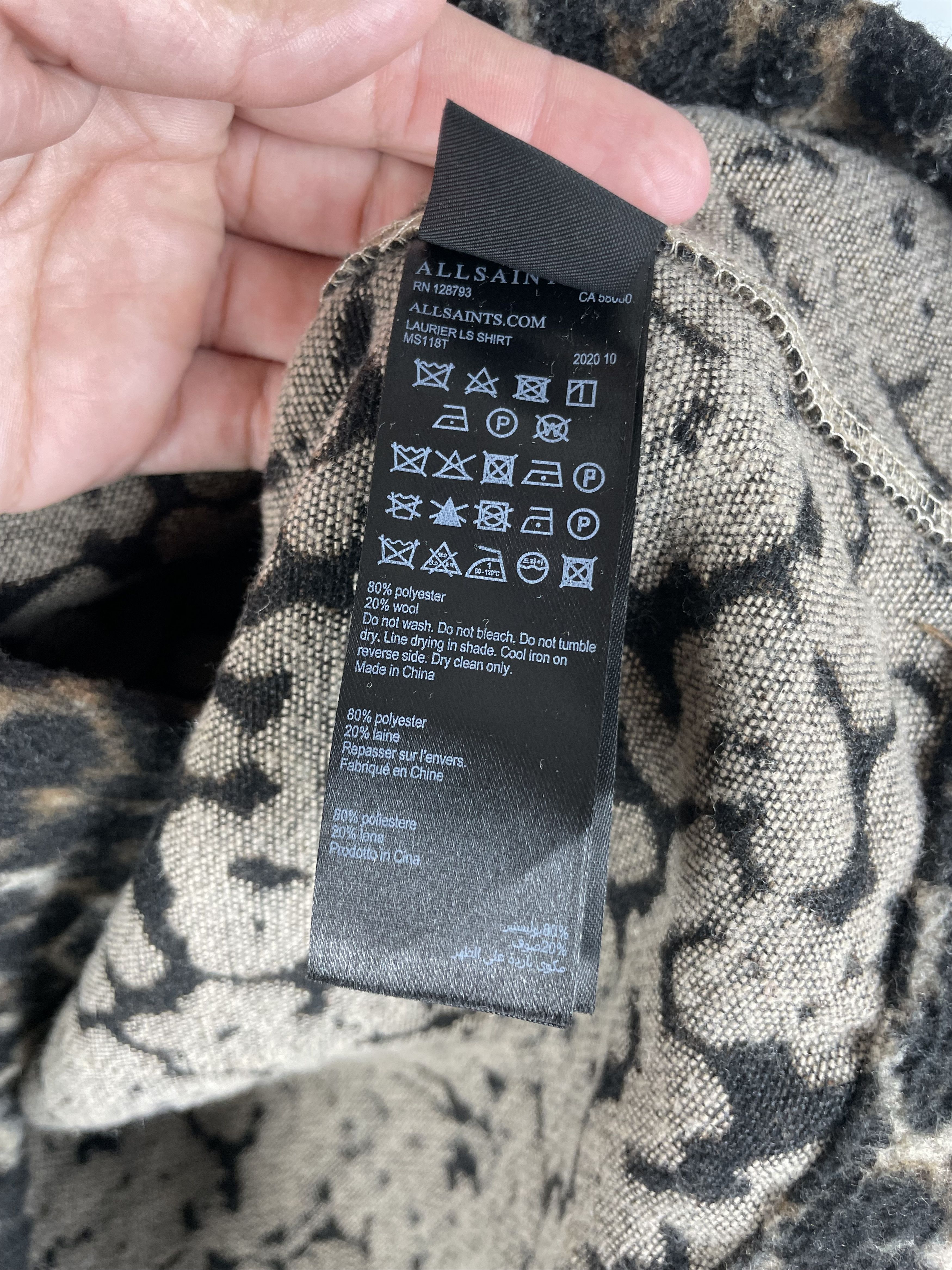 Allsaints Allsaints Flannel Overshirt Size US M / EU 48-50 / 2 - 8 Thumbnail