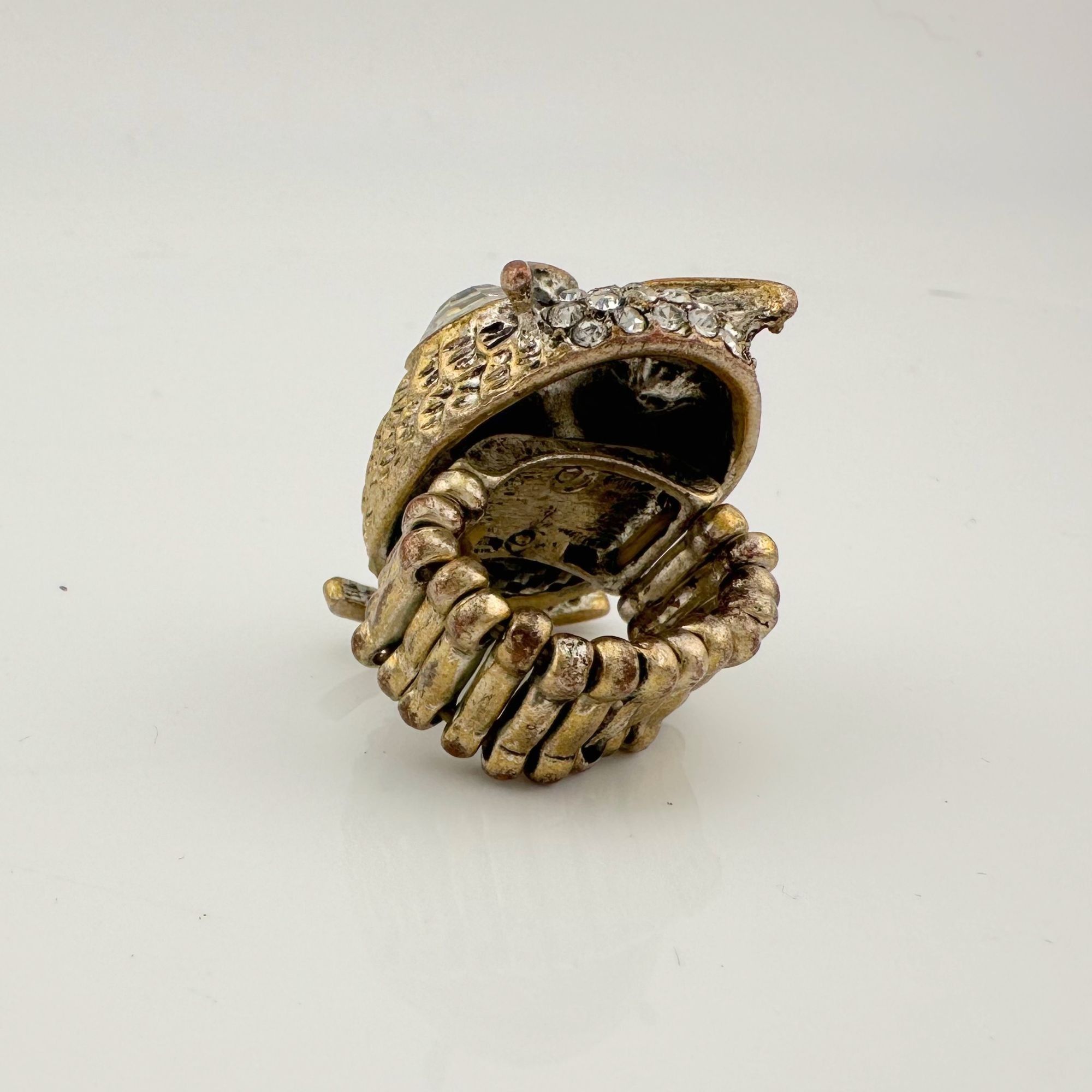 Vintage Vintage Costume Jewelry Owl, Dolphin and Turtle Rhinestone Size ONE SIZE - 4 Thumbnail
