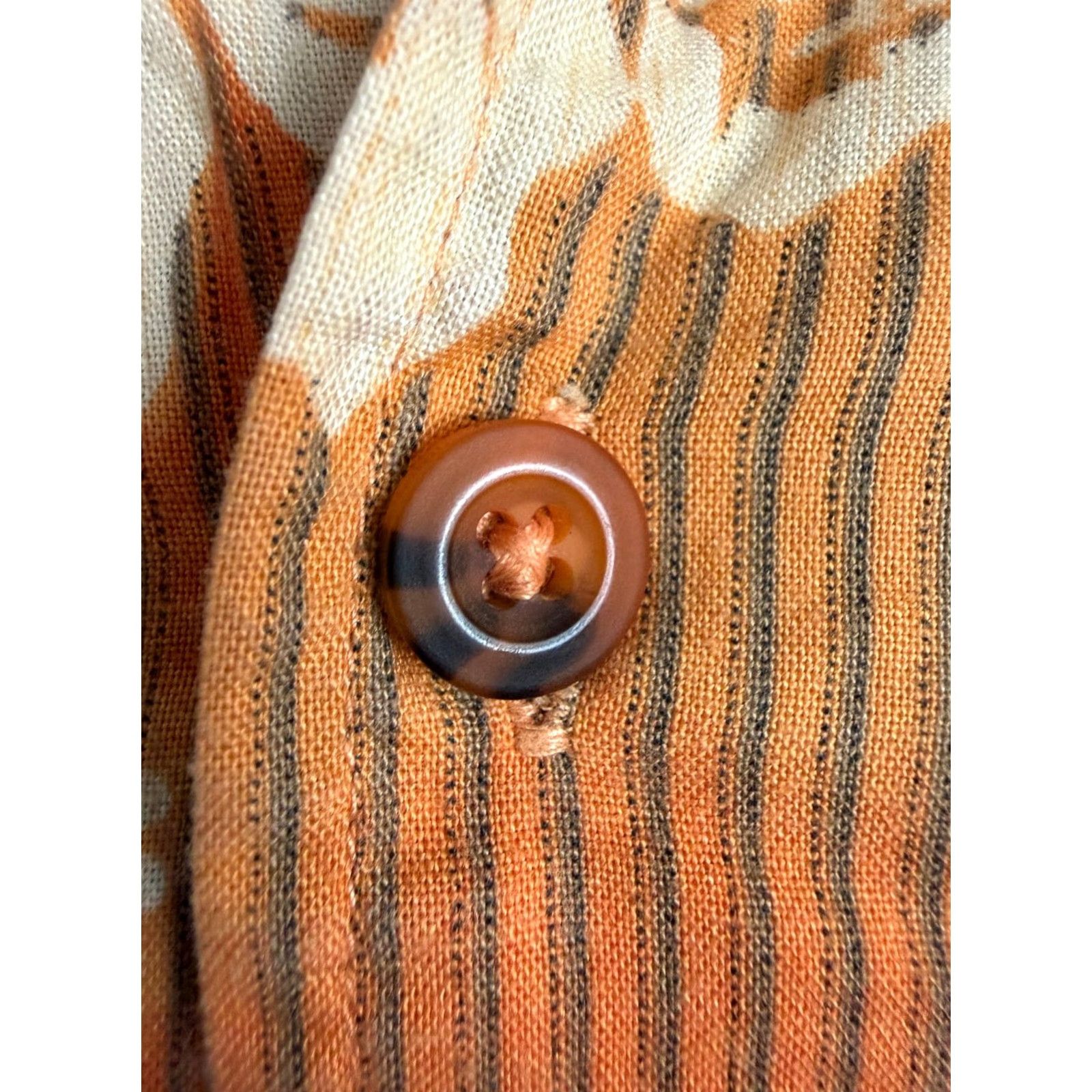 Vintage VINTAGE No Boundaries Shirt Men L Orange Floral Hawaiian 90s 2000s Patch Pockets Short Sleeve Button-Up Collared Beach Hipster Casual Travel Size US L / EU 52-54 / 3 - 4 Thumbnail