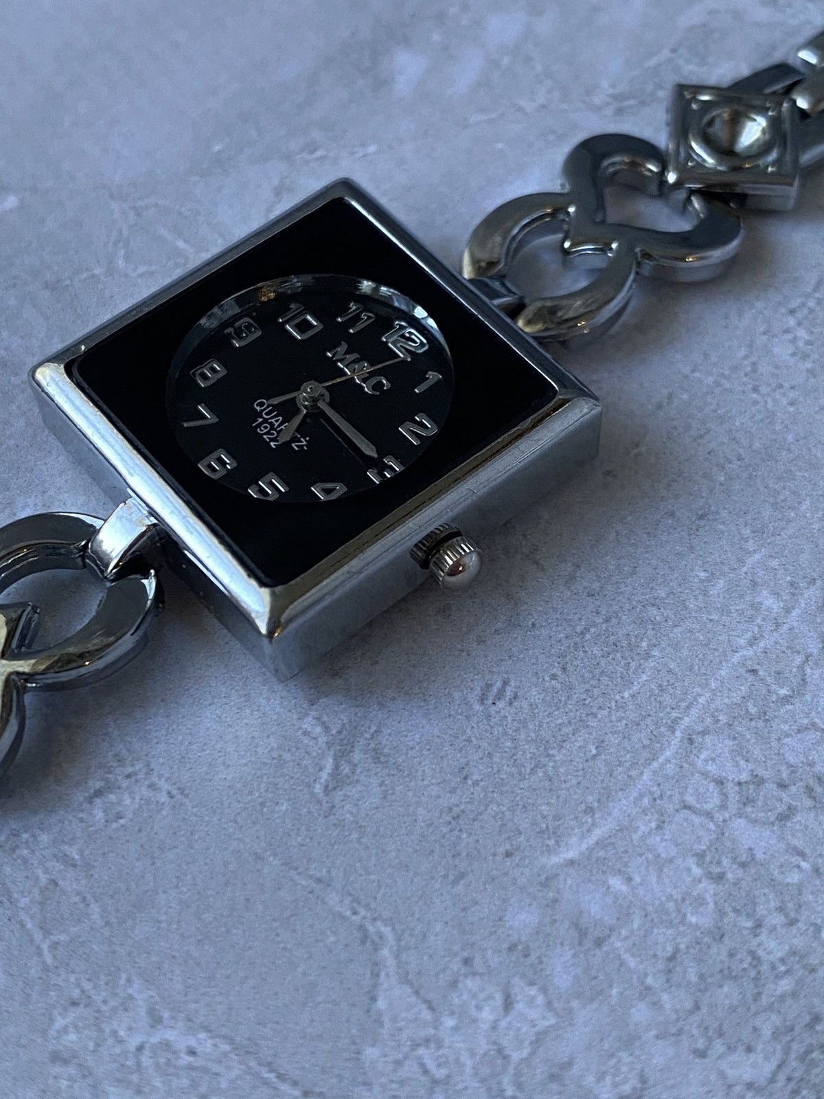 Japanese Brand × Vintage Futuristic Very Rare M&C Quartz 1922 Watch with Bracelet Size ONE SIZE - 9 Thumbnail