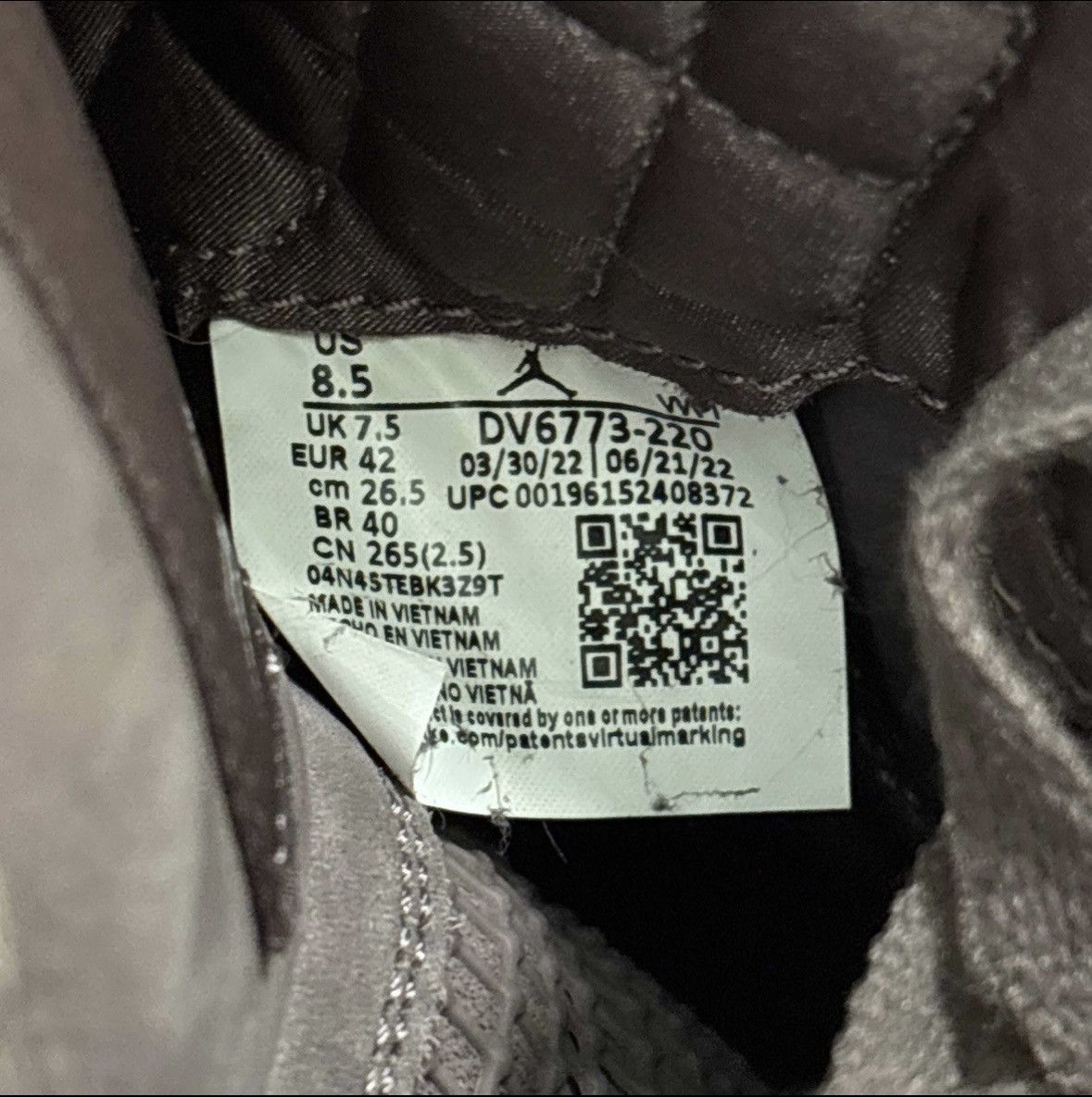 A Ma Maniere × Jordan Brand 2022 A Ma Maniere x Air Jordan 4 Retro 'Violet Ore' Size US 8.5 / EU 41-42 - 6 Thumbnail