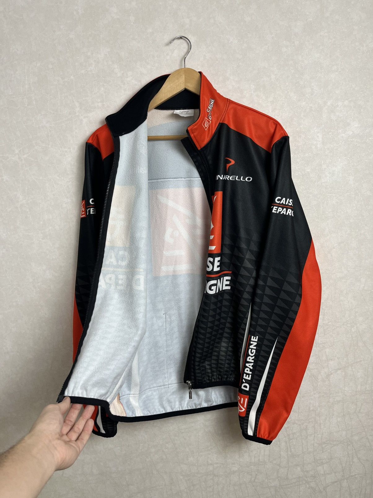 Cafe du Cycliste Nalini Caisse D'Epargne Thermal Cycling Jacket Size US L / EU 52-54 / 3 - 9 Thumbnail