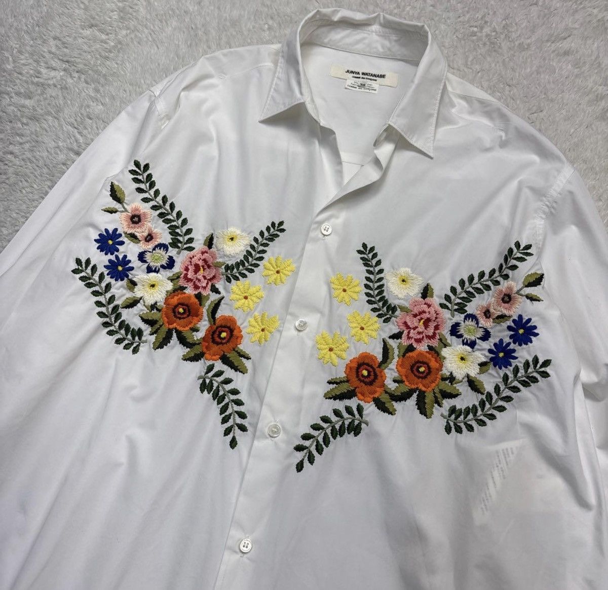 Junya Watanabe JUNYA WATANABE COMME des GARCONS oversized shirts flower Size US XS / EU 42 / 0 - 3 Thumbnail