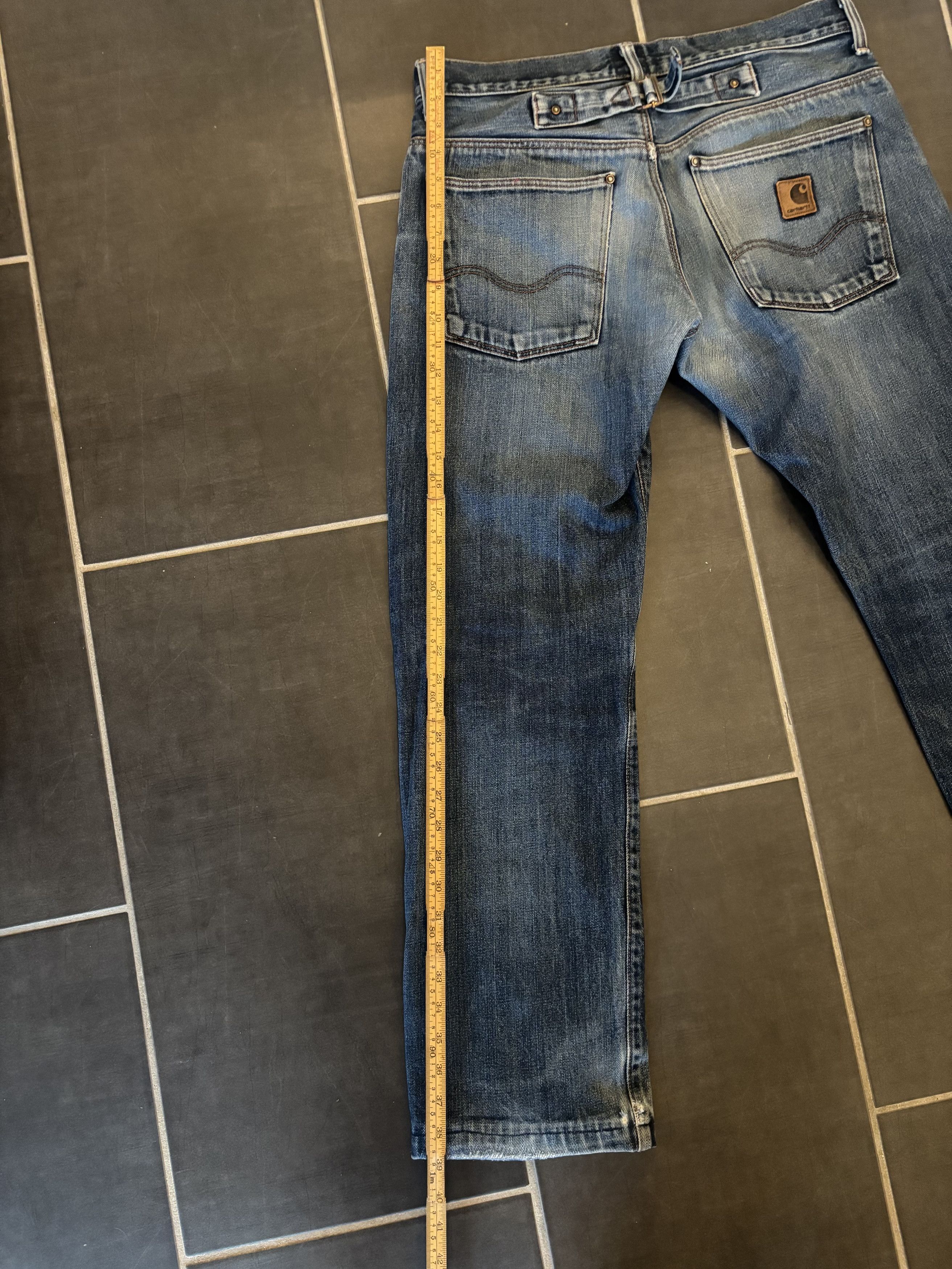 Carhartt 2000s Carhartt, union made, selvedge jeans with buckleback Size US 33 - 6 Thumbnail
