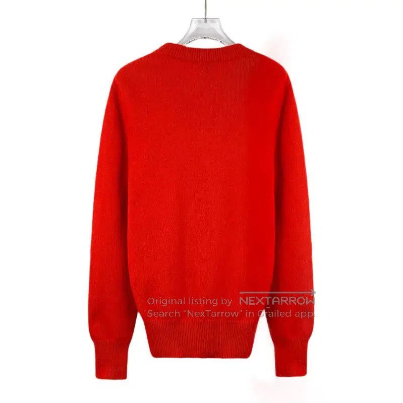 Louis Vuitton Louis Vuitton Red Cashmere Knit Sweater . Size L / US 10 / IT 46 - 2 Thumbnail