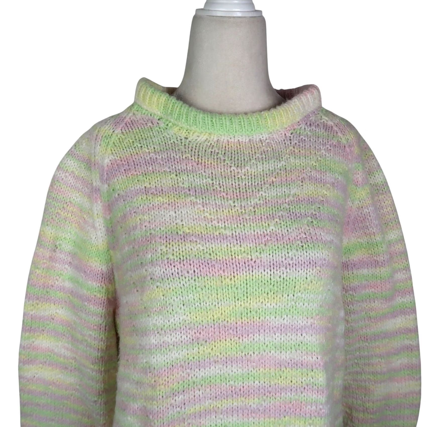 Vintage VINTAGE 80s Marled Knit Pullover Sweater XL Women's Long Sleeve Acrylic Casual Size XL / US 12-14 / IT 48-50 - 2 Thumbnail