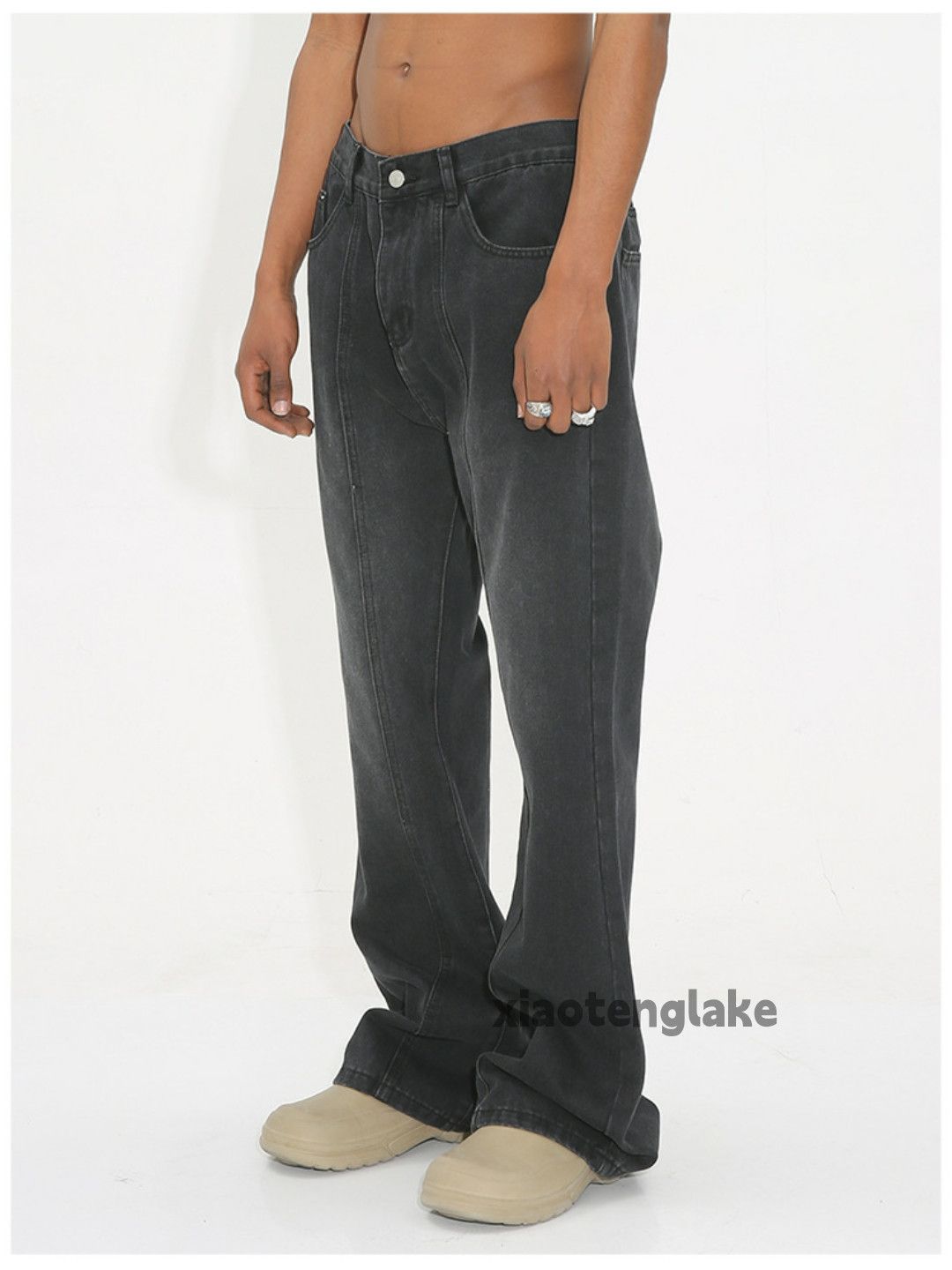 Jean × Vintage washed faded cleanfit yuppie bootcut grunge jeans Size US 30 / EU 46 - 6 Thumbnail