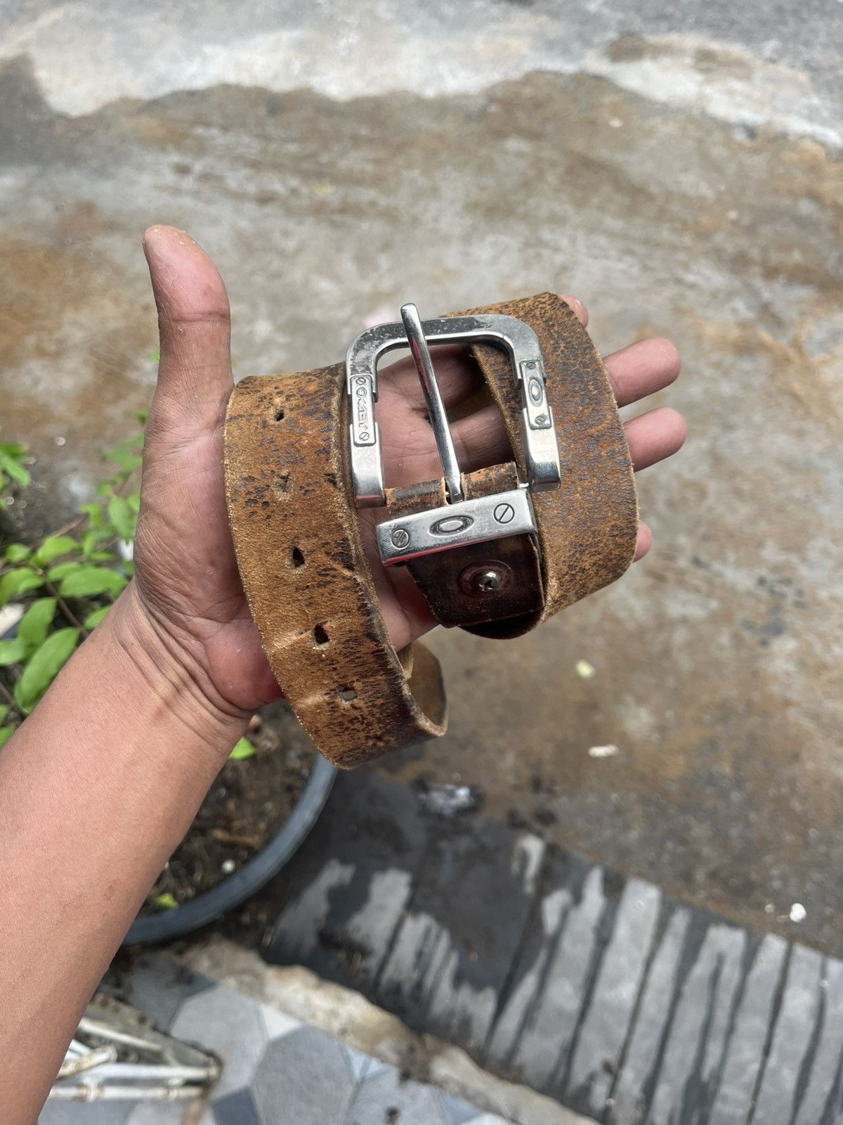 Oakley Fading oakley leather belt Size ONE SIZE - 9 Thumbnail