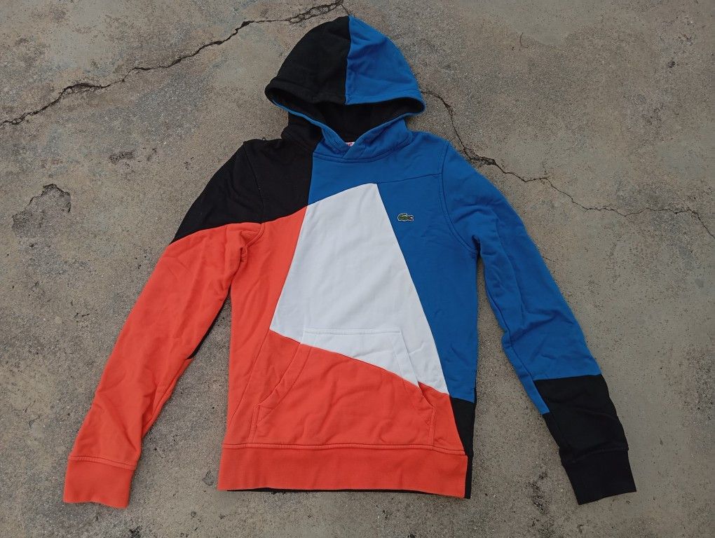 Lacoste Lacoste hoodie🐊 Multicolor Colorblock 🔵🟠⚪⚫ Size US XS / EU 42 / 0 - 4 Thumbnail