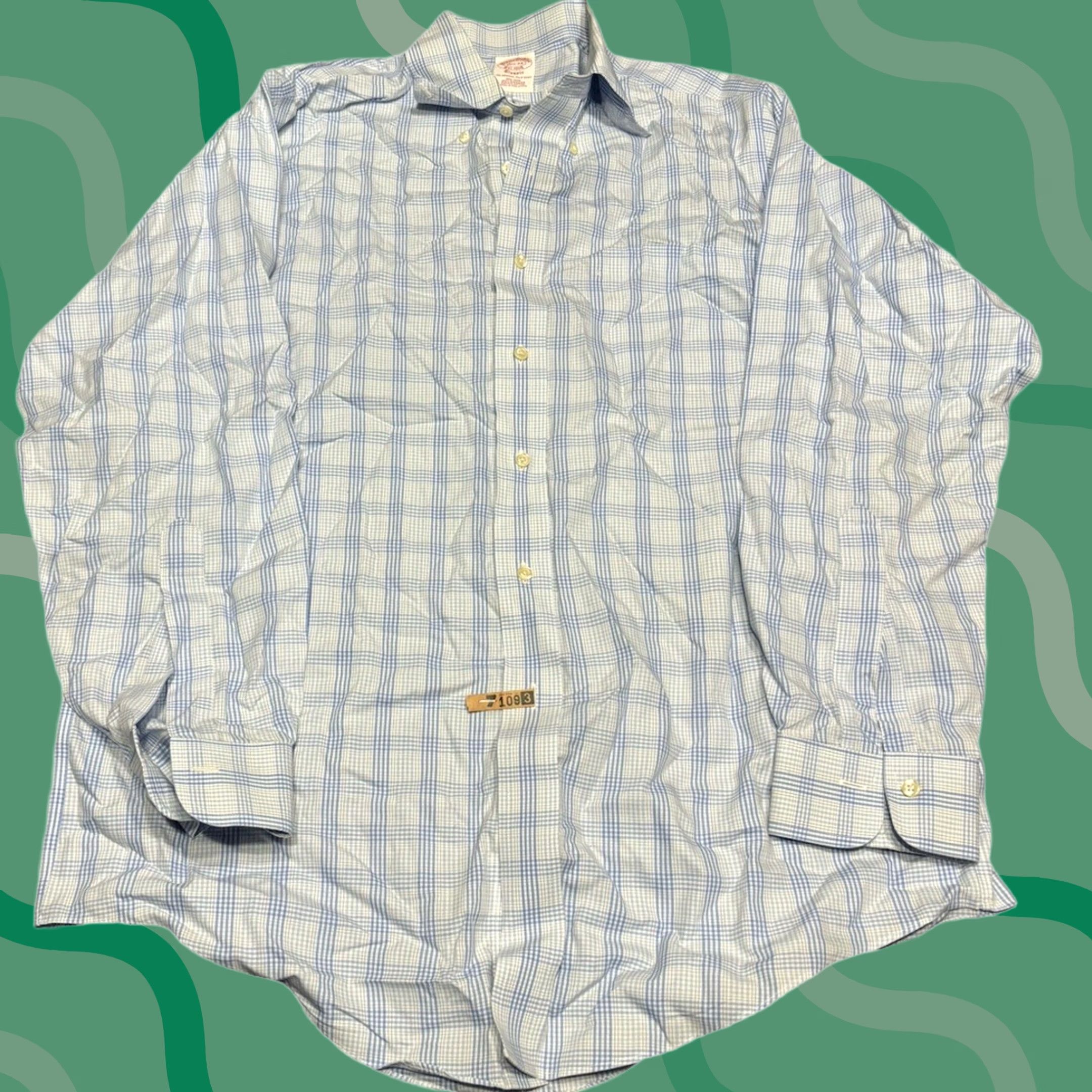 Brooks Brothers Brooks Brothers Regent Dress Shirt Mens 15.5-33 Button-Down Non Iron Striped Purple Cotton Spandex Supima Regular Shirt Mens Size 42R - 1 Thumbnail