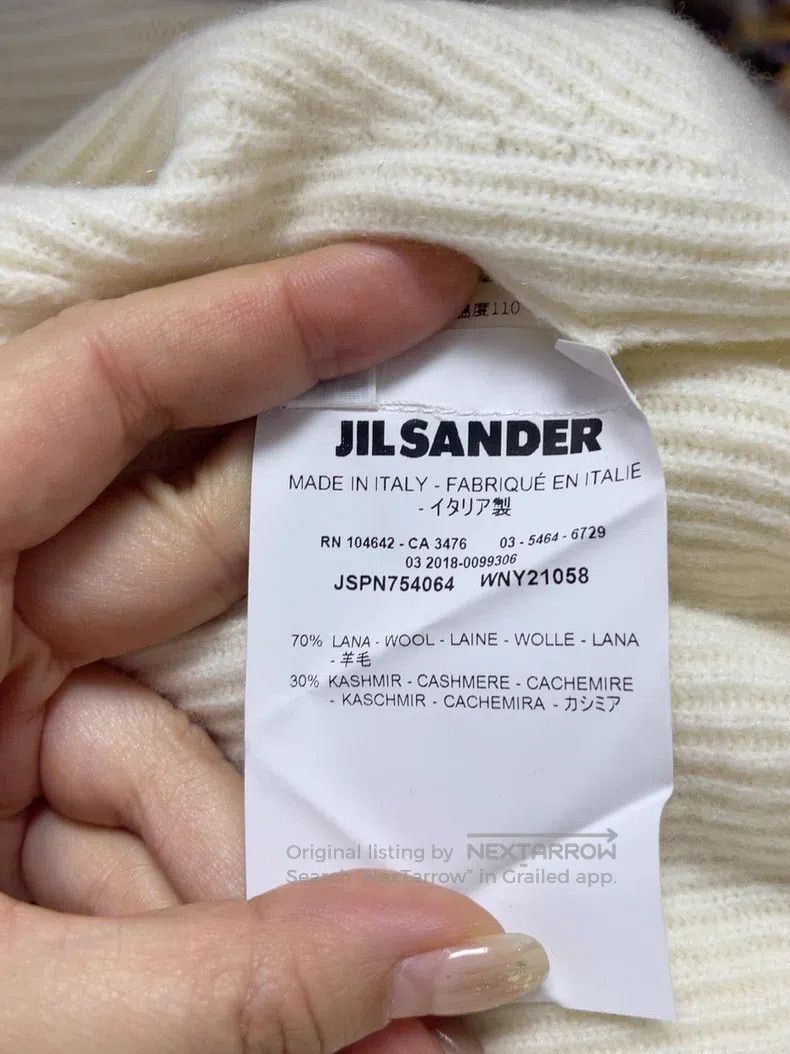 Jil Sander Jil Sander size 34 White Wool Knit Top Size M / US 6-8 / IT 42-44 - 7 Thumbnail