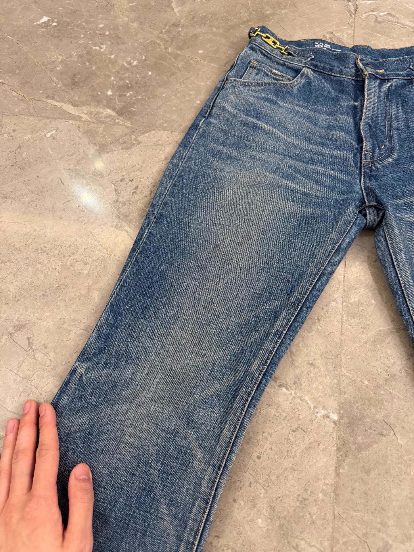 Celine Celine by Hedi Slimane Lock Gold Label Flared Jeans 26 Lisa Size 26" / US 2 / IT 38 - 6 Thumbnail