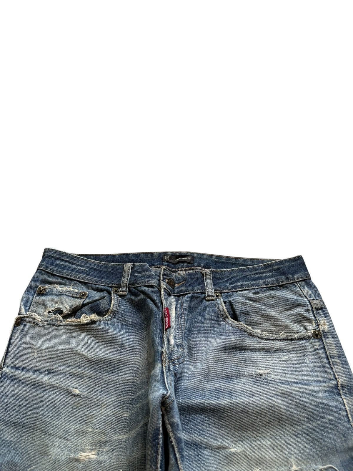 Dsquared2 Vintage Dsquared Mud Wash Distressed Loose Jeans Size US 33 - 4 Thumbnail