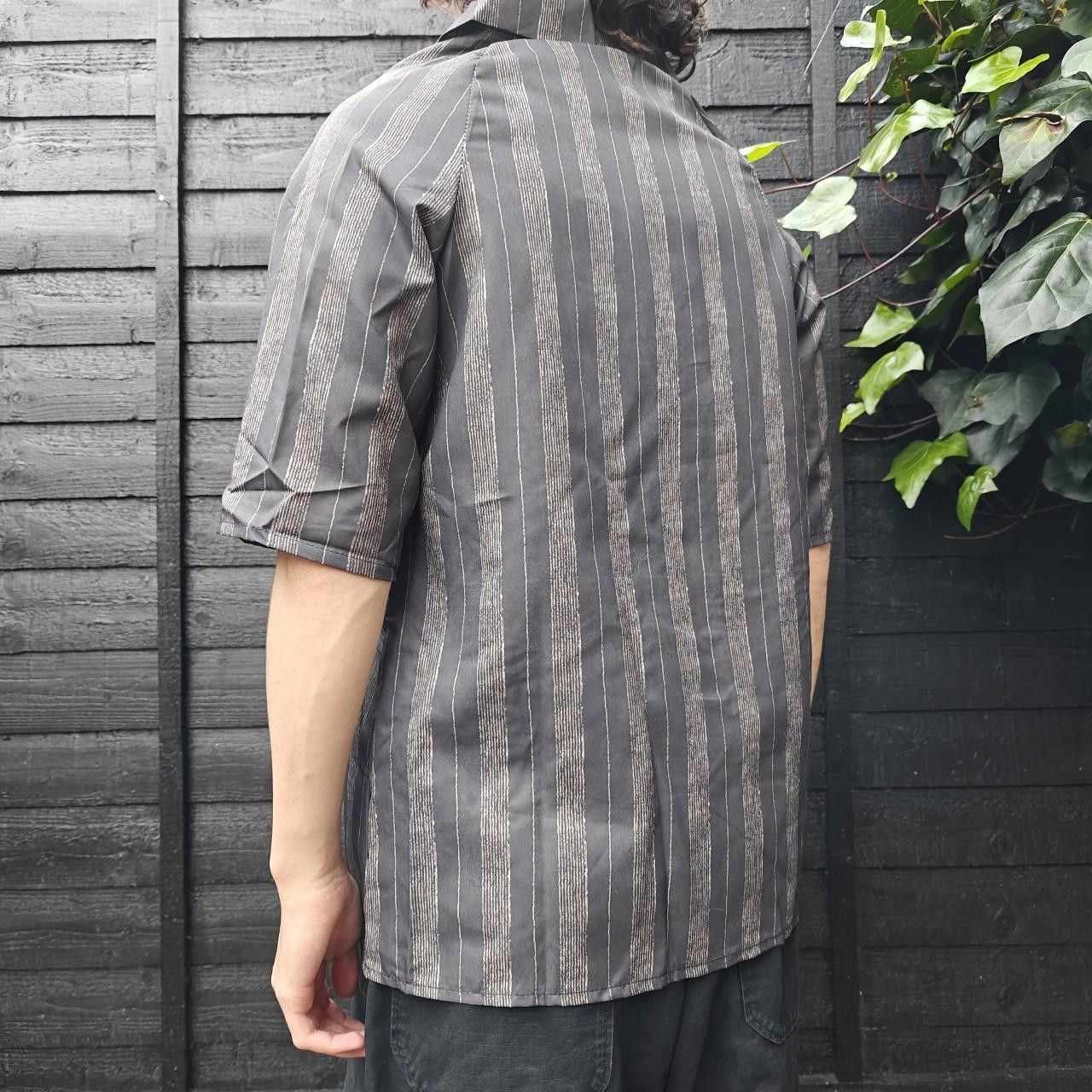 Other Japanese Panelled Grey Striped Shirt Size US M / EU 48-50 / 2 - 3 Thumbnail