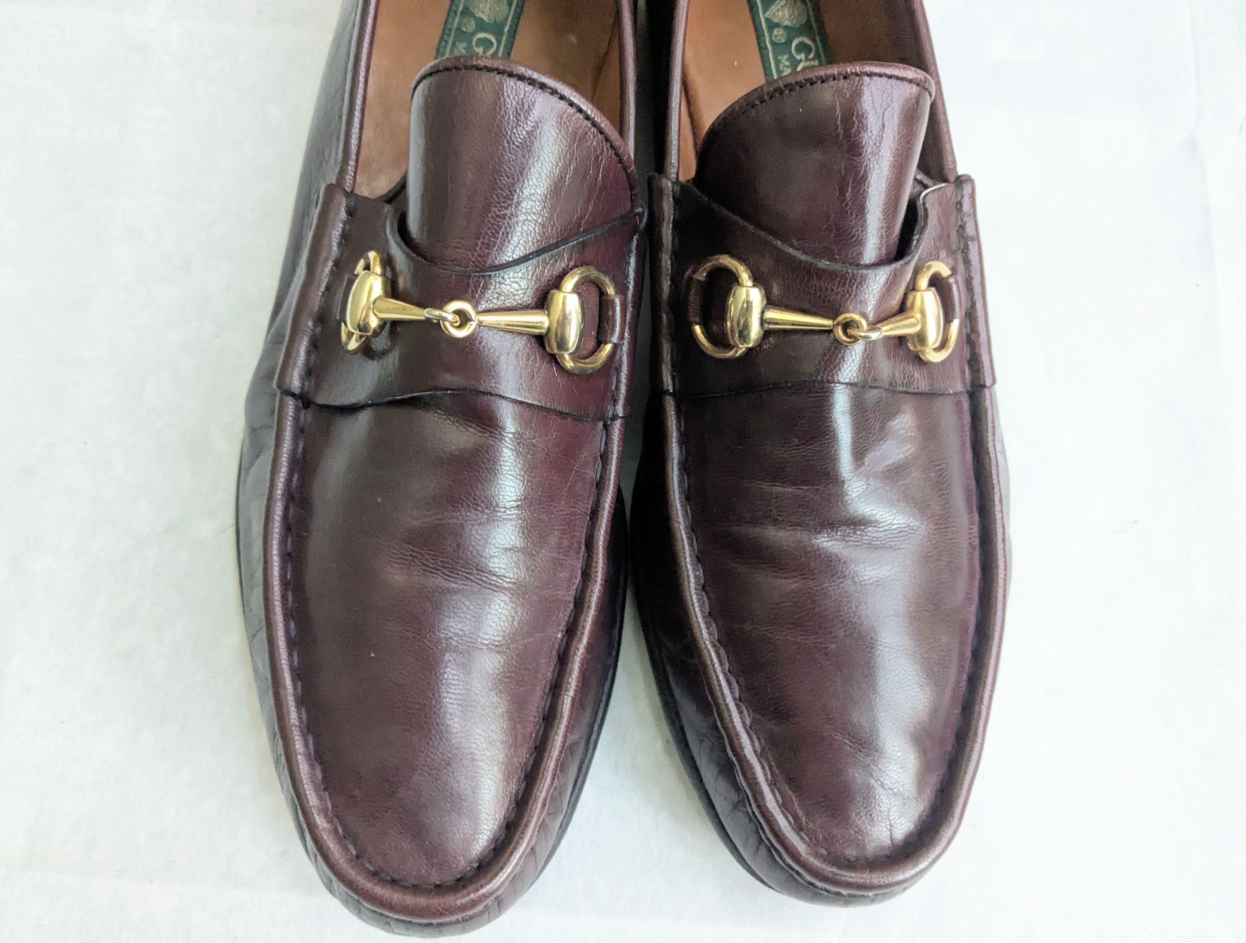 Gucci Gucci Horsebit Loafers Burgundy 13.5 Leather Red Size US 13 / EU 46 - 3 Thumbnail