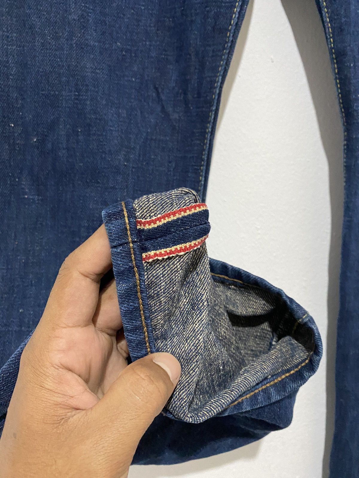 Chevignon × Japanese Brand × Vintage Vintage Chevignon Denim Selvedge Redline Size US 29 - 4 Thumbnail