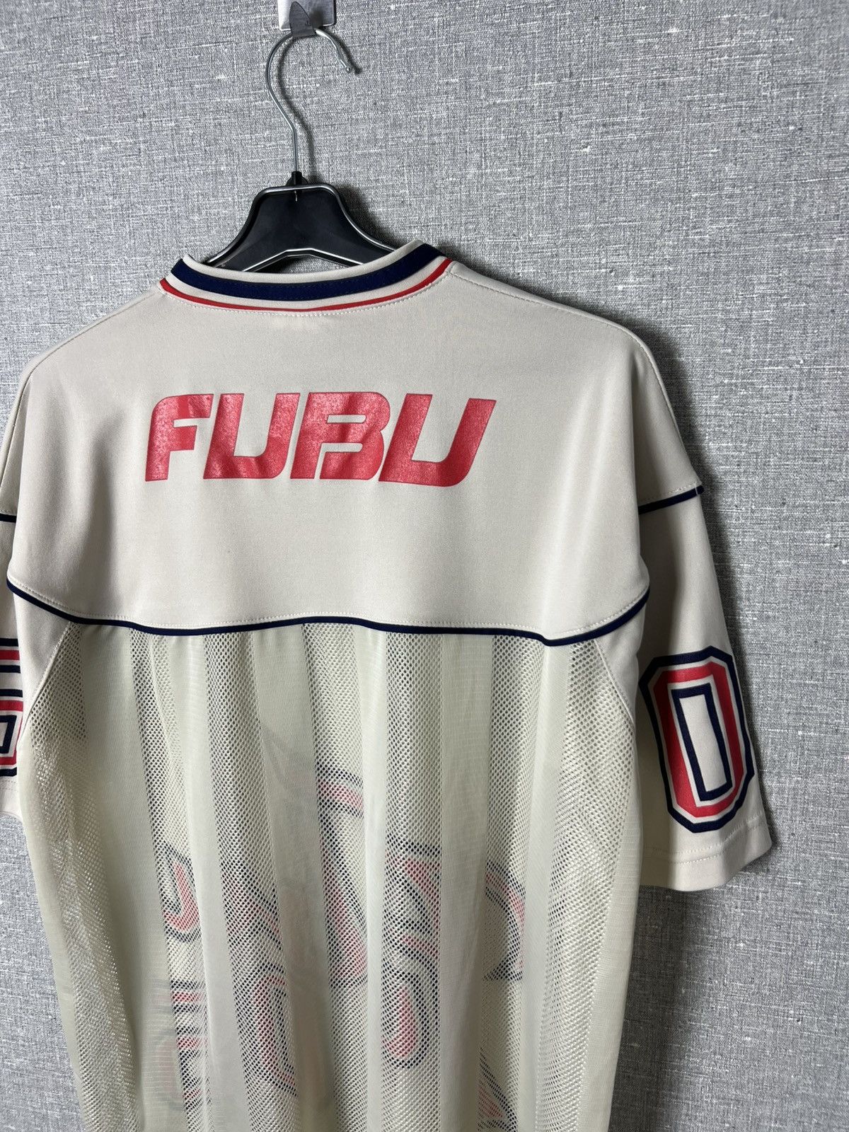 Fubu × Rap Tees Vintage Mesh Jersey T-Shirt FUBU 05 Big Logo Size L Size US L / EU 52-54 / 3 - 11 Thumbnail