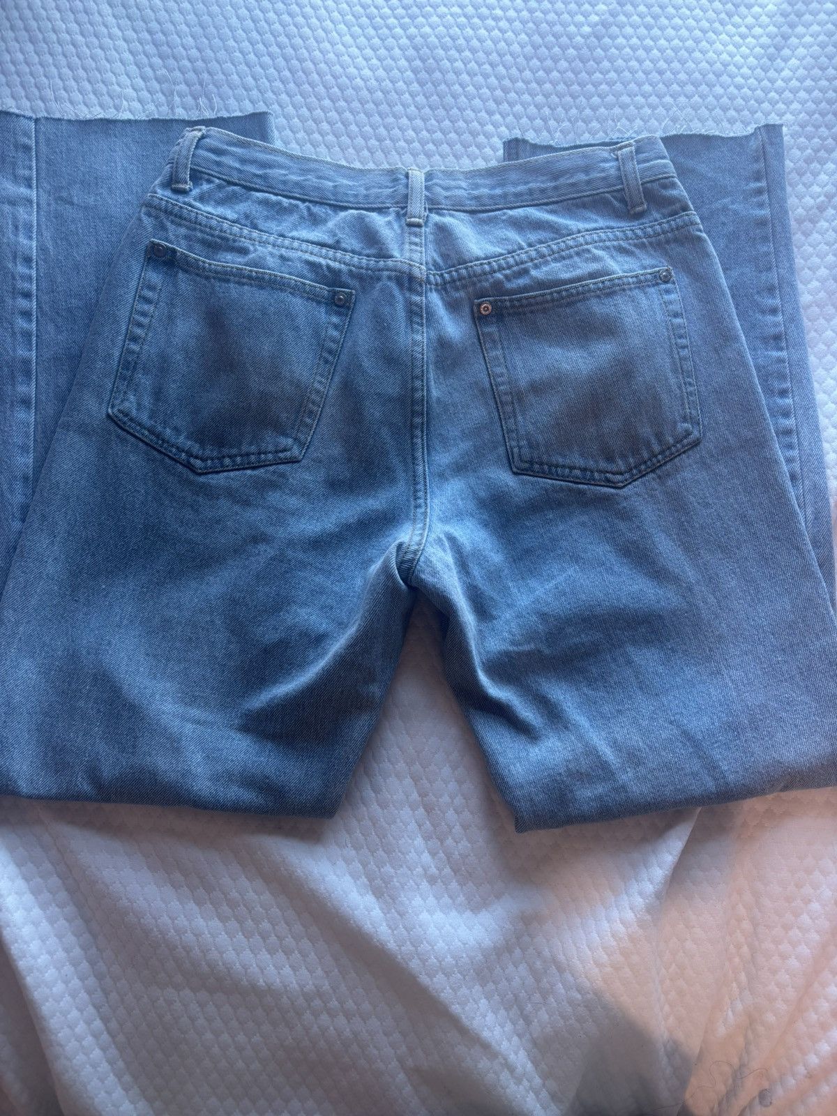 Levi's × Vintage Vintage lightwash blue denim jeans with distressed hem Size US 30 / EU 46 - 5 Thumbnail