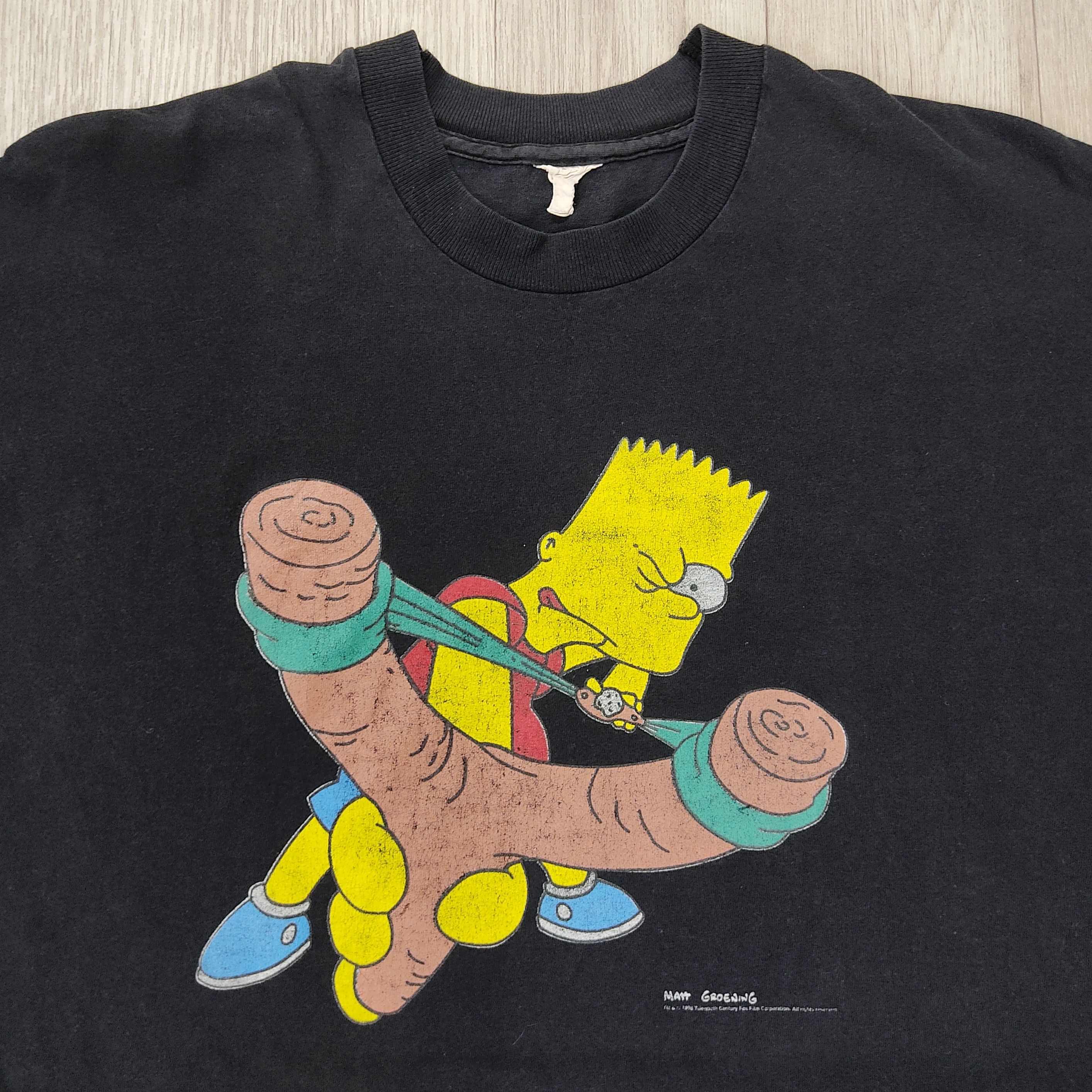 Vintage Vintage Simpsons Screen Stars T-shirt Size US XL / EU 56 / 4 - 5 Thumbnail