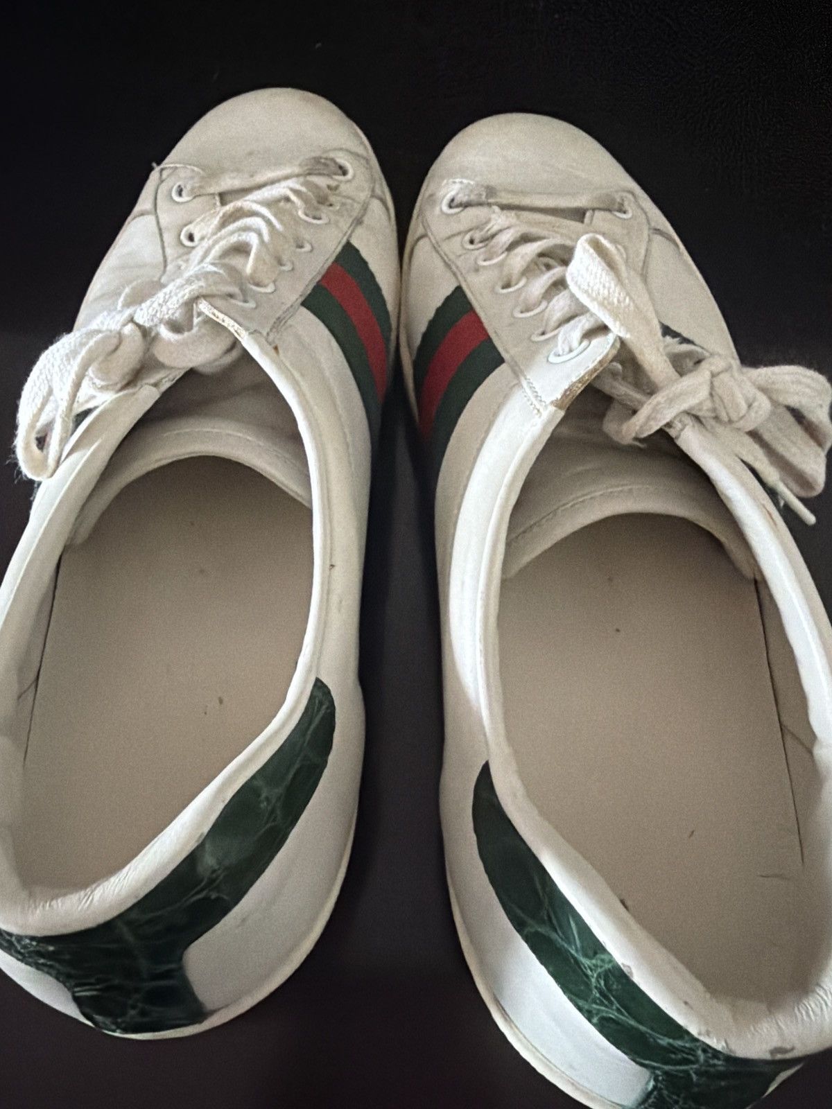 Gucci Gucci Ace White Size US 11 / EU 44 - 3 Thumbnail