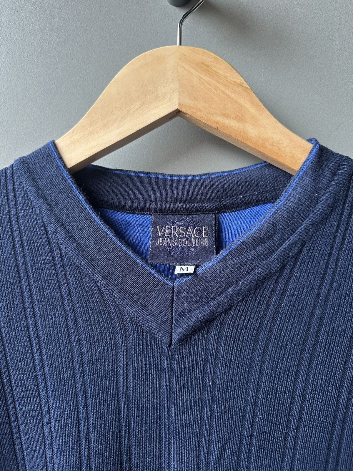Versace Jeans Couture Versace Jeans Couture V-Neck T-Shirt Size M Size US M / EU 48-50 / 2 - 3 Thumbnail