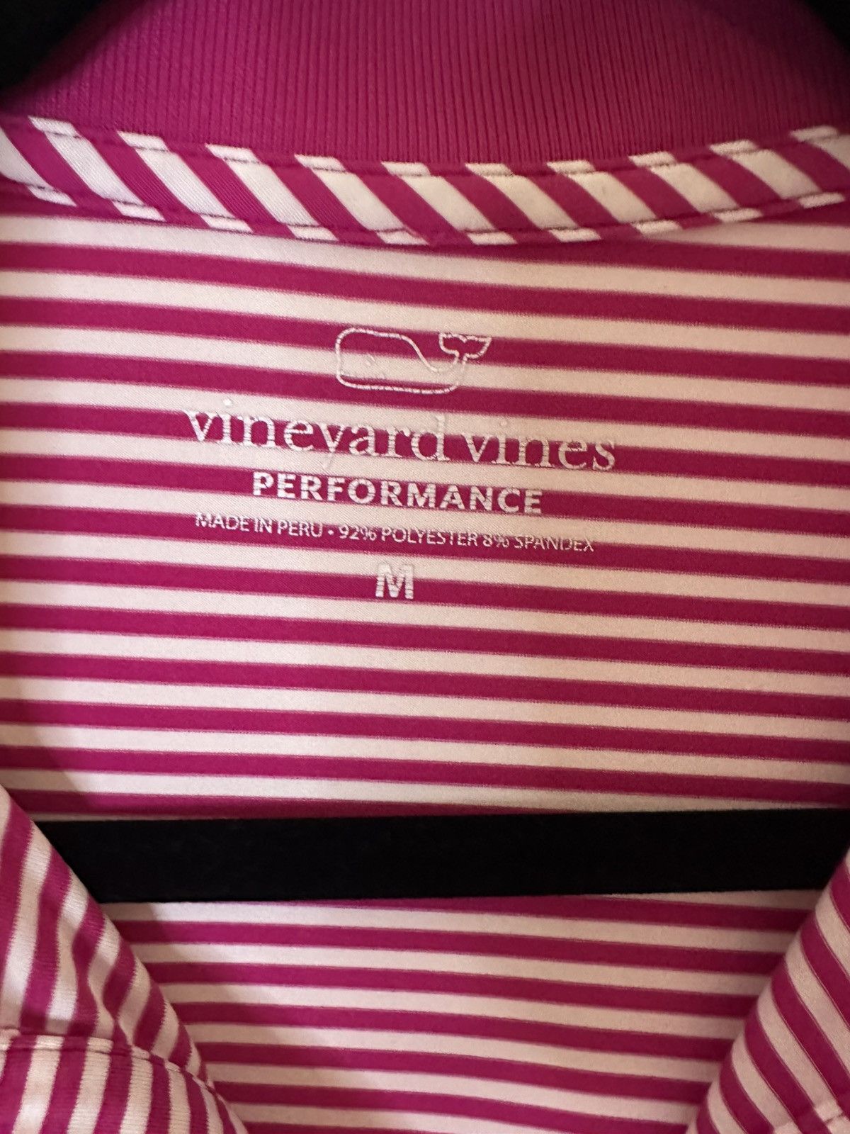 Vineyard Vines Vineyard Vines Mens Performance Polo Shirt Size M Pink Strip Size US M / EU 48-50 / 2 - 2 Thumbnail