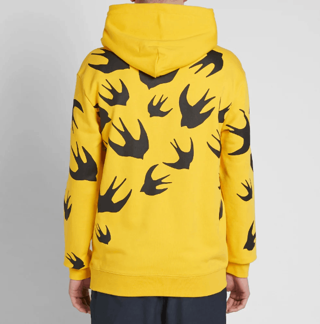 McQ Alexander McQueen ALEXANDER MCQUEEN Bird Graphic Hoodie In Chrome Yellow Size US L / EU 52-54 / 3 - 12 Thumbnail