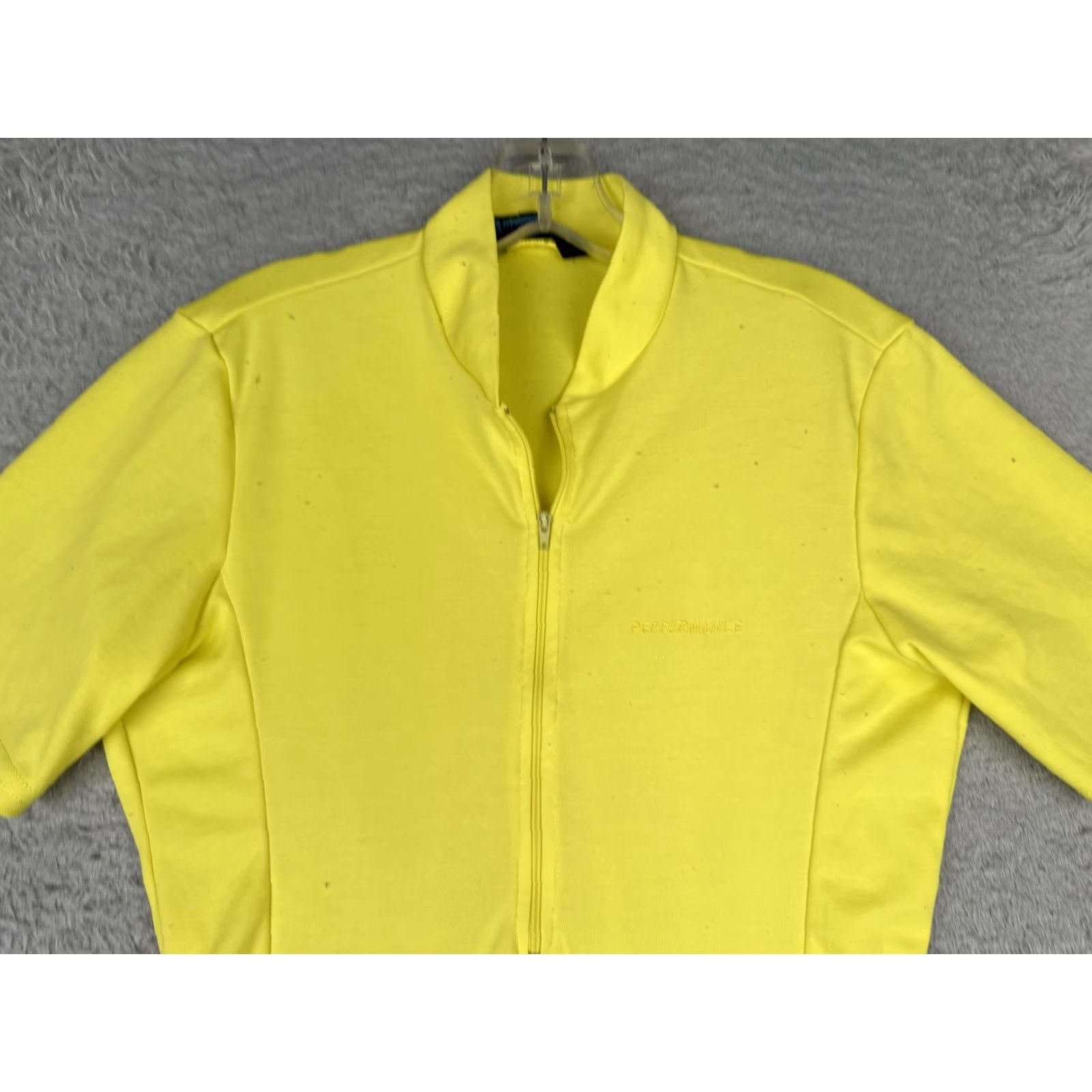 Vintage VINTAGE Performance Women's Wear Cycling Jersey Shirt Womens Large Yellow 1/4 Zip Pockets Size L / US 10 / IT 46 - 4 Thumbnail