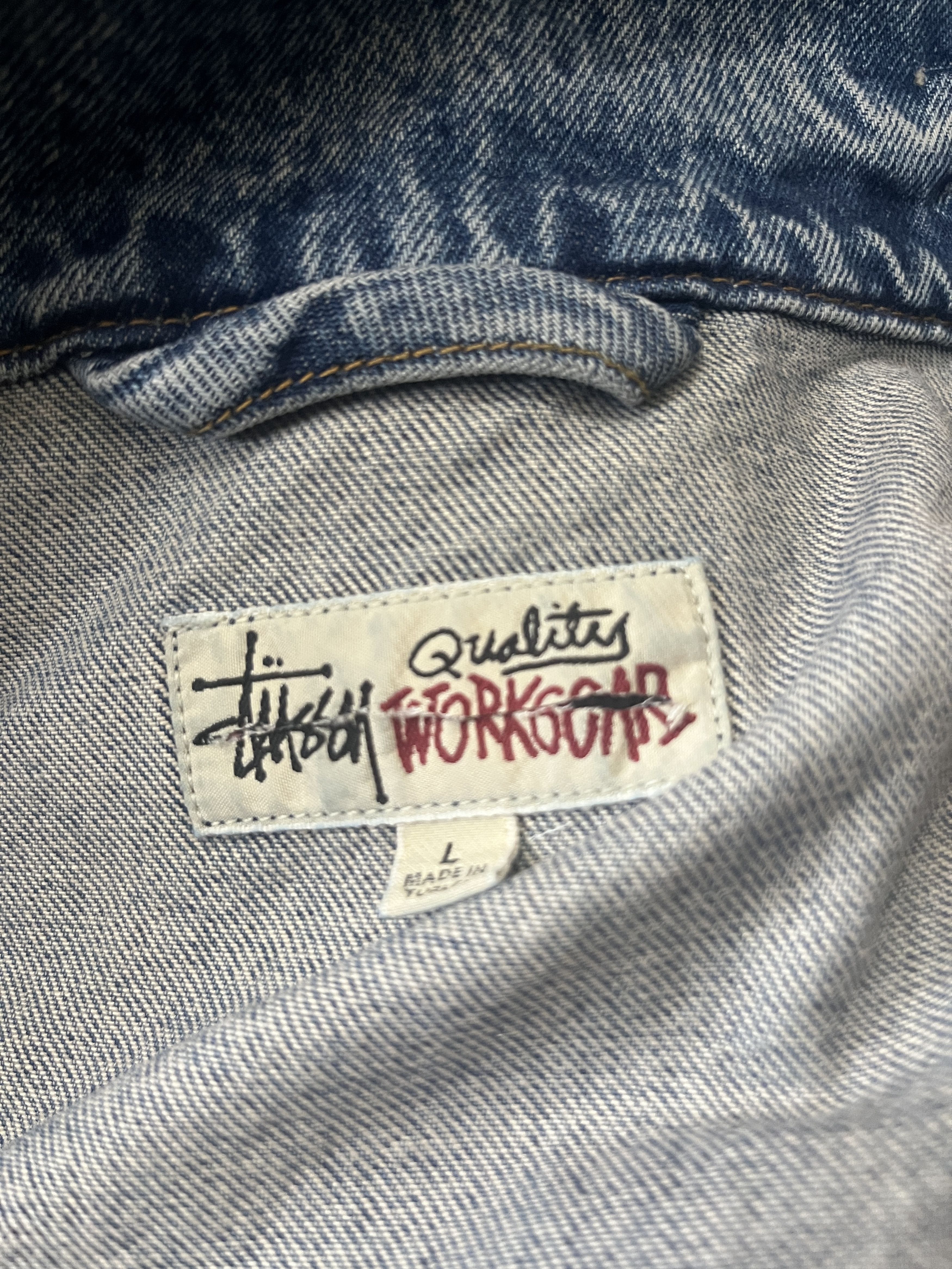 Stussy TRUCKER JACKET DENIM Size US L / EU 52-54 / 3 - 8 Thumbnail