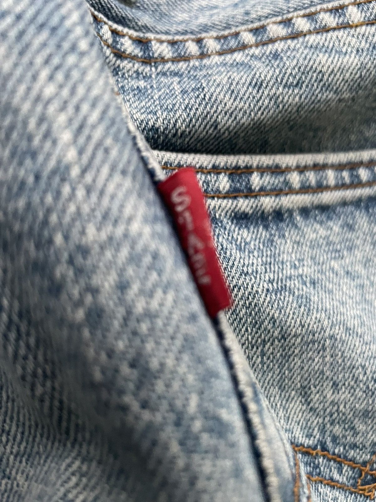Levi's × Vintage Vintage Levis Lot 701 XX E Selvedge Denim Size US 33 - 19 Thumbnail