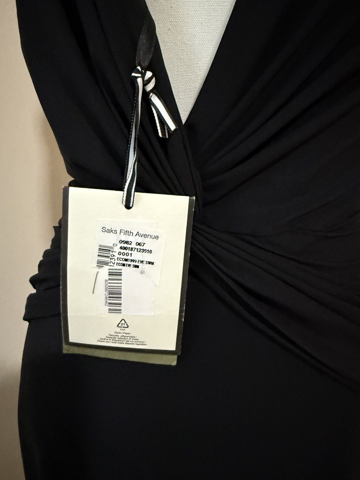Chiara Boni Chiara Boni Elegant Black Midi Dress Size M / US 6-8 / IT 42-44 - 7 Thumbnail
