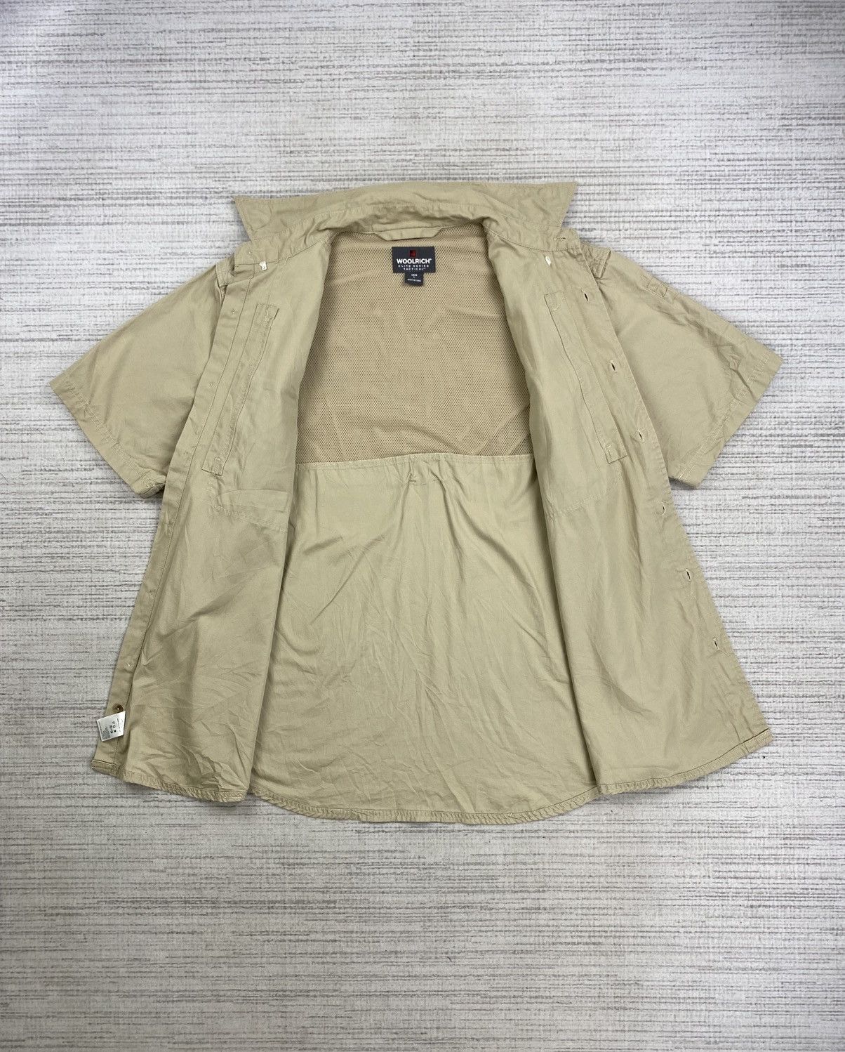 Japanese Brand × Vintage × Woolrich Woolen Mills Vintage Woolrich Tactical Shortsleeve Button Ups Shirt Size US XL / EU 56 / 4 - 6 Thumbnail