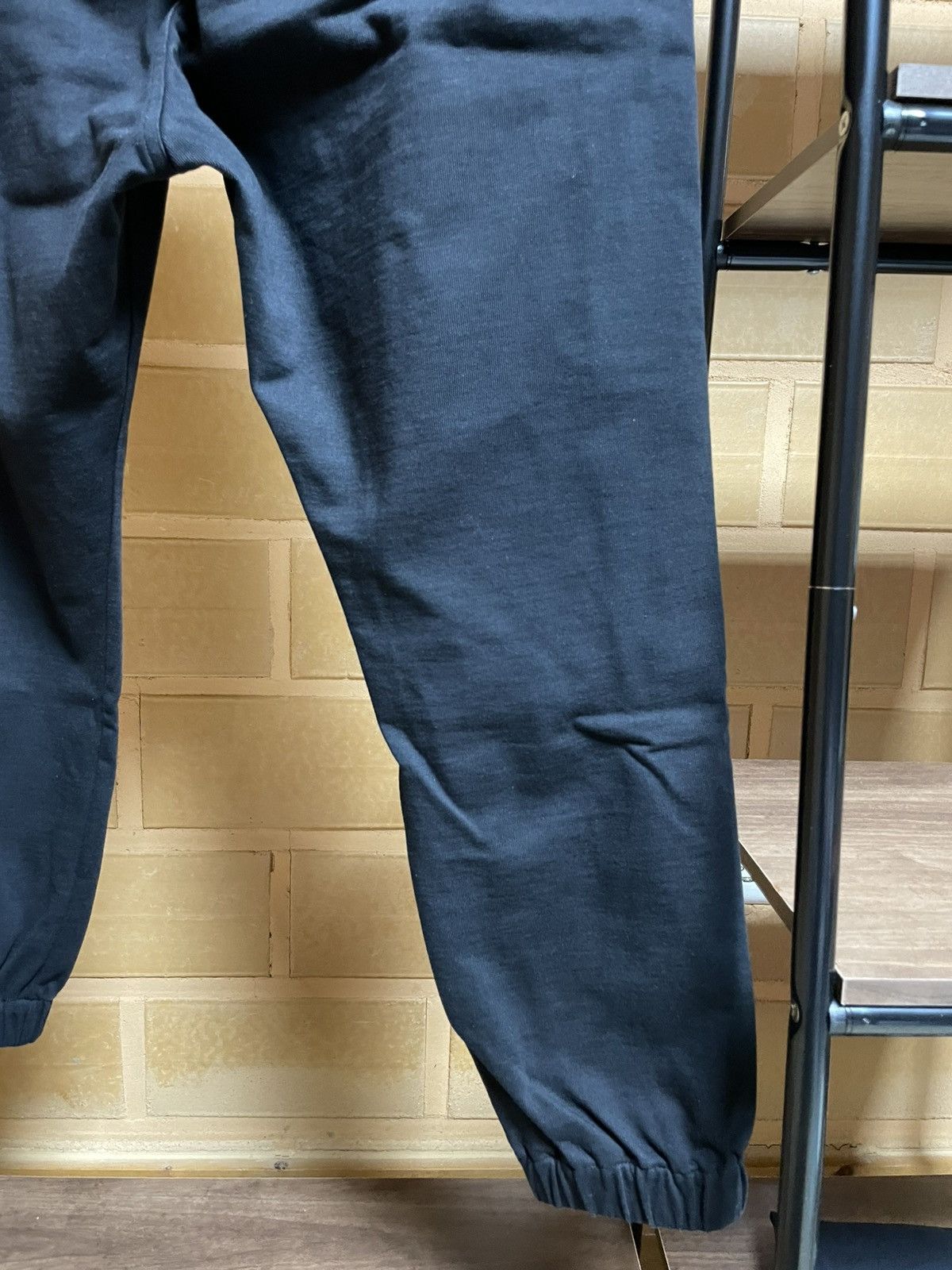 Rick Owens FW19 Oyster Black Side Stripe Track Pants 46