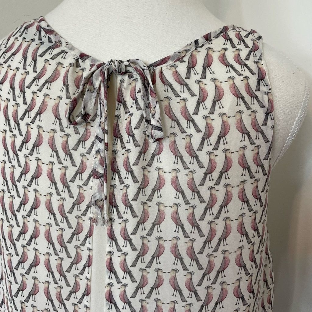 Zara Zara Bird Print Chiffon Blouse L Size L / US 10 / IT 46 - 6 Thumbnail