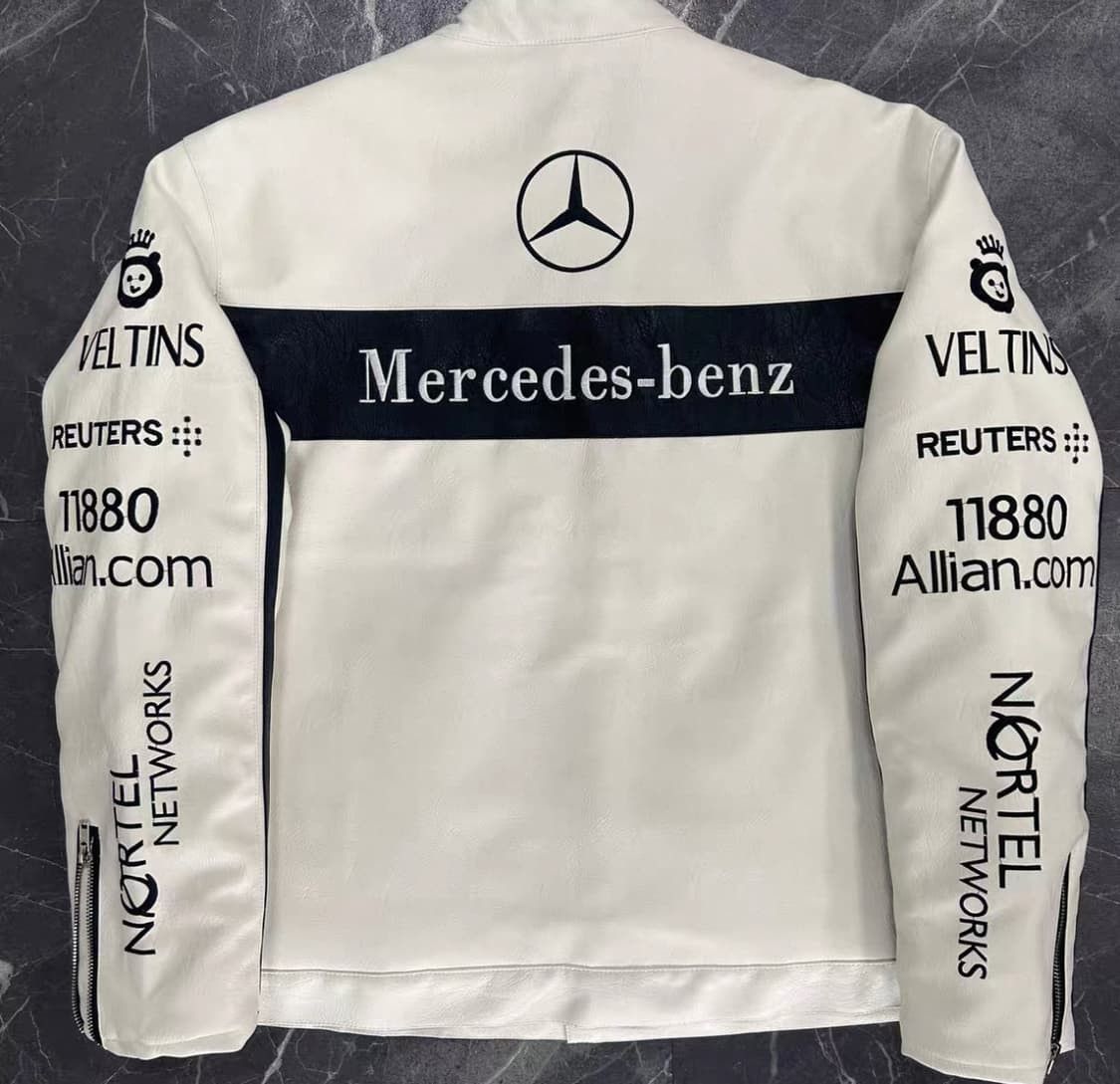Mercedes-Benz Racing Mercedes leather jacket multilogo Motul Size US M / EU 48-50 / 2 - 3 Thumbnail