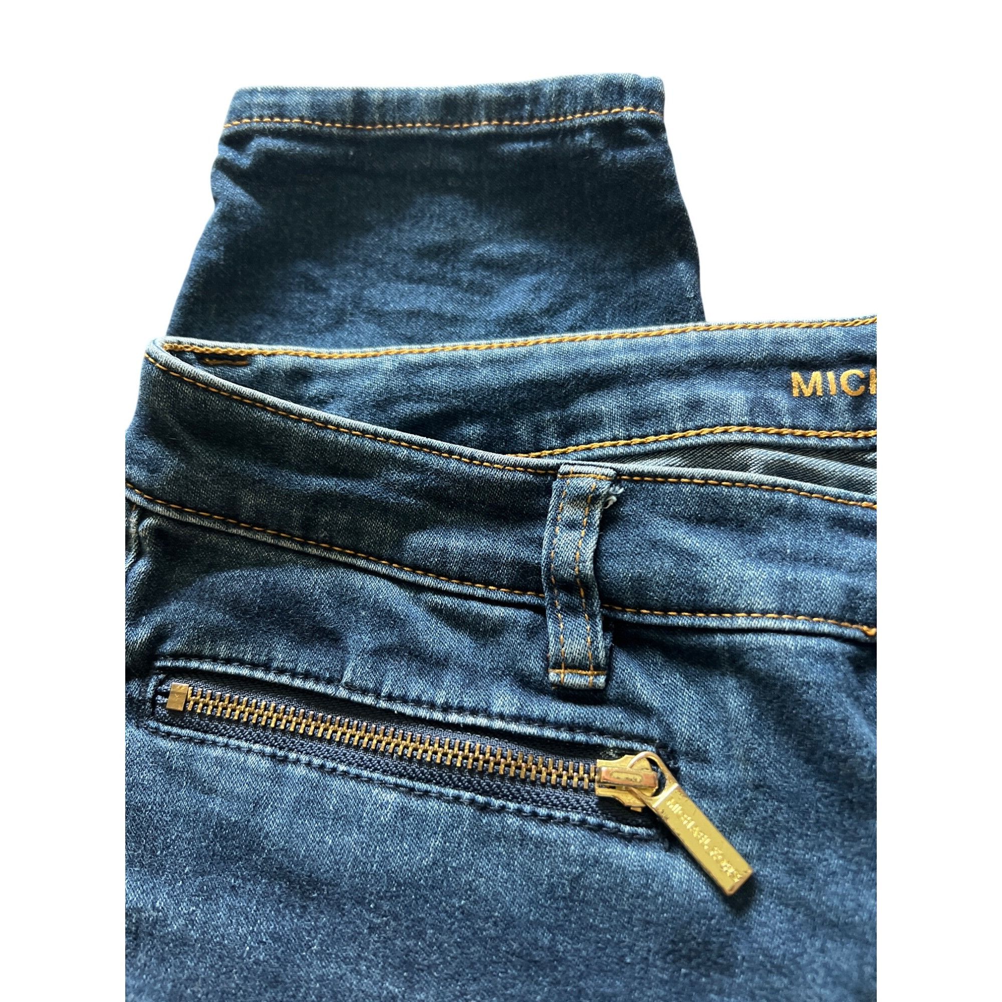 Michael Kors Michael Kors Skinny Ankle Jeans Blue Denim Zip Front Pockets Size 30" / US 8 / IT 44 - 2 Thumbnail