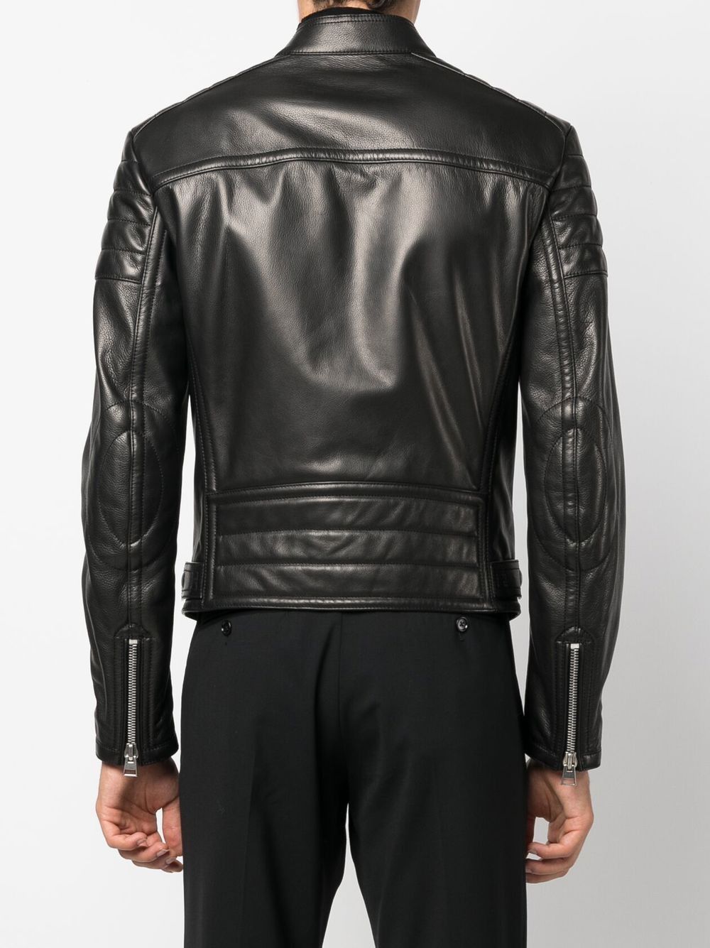 Tom Ford New Tom Ford Leather Biker Jacket Black Size US L / EU 52-54 / 3 - 11 Thumbnail