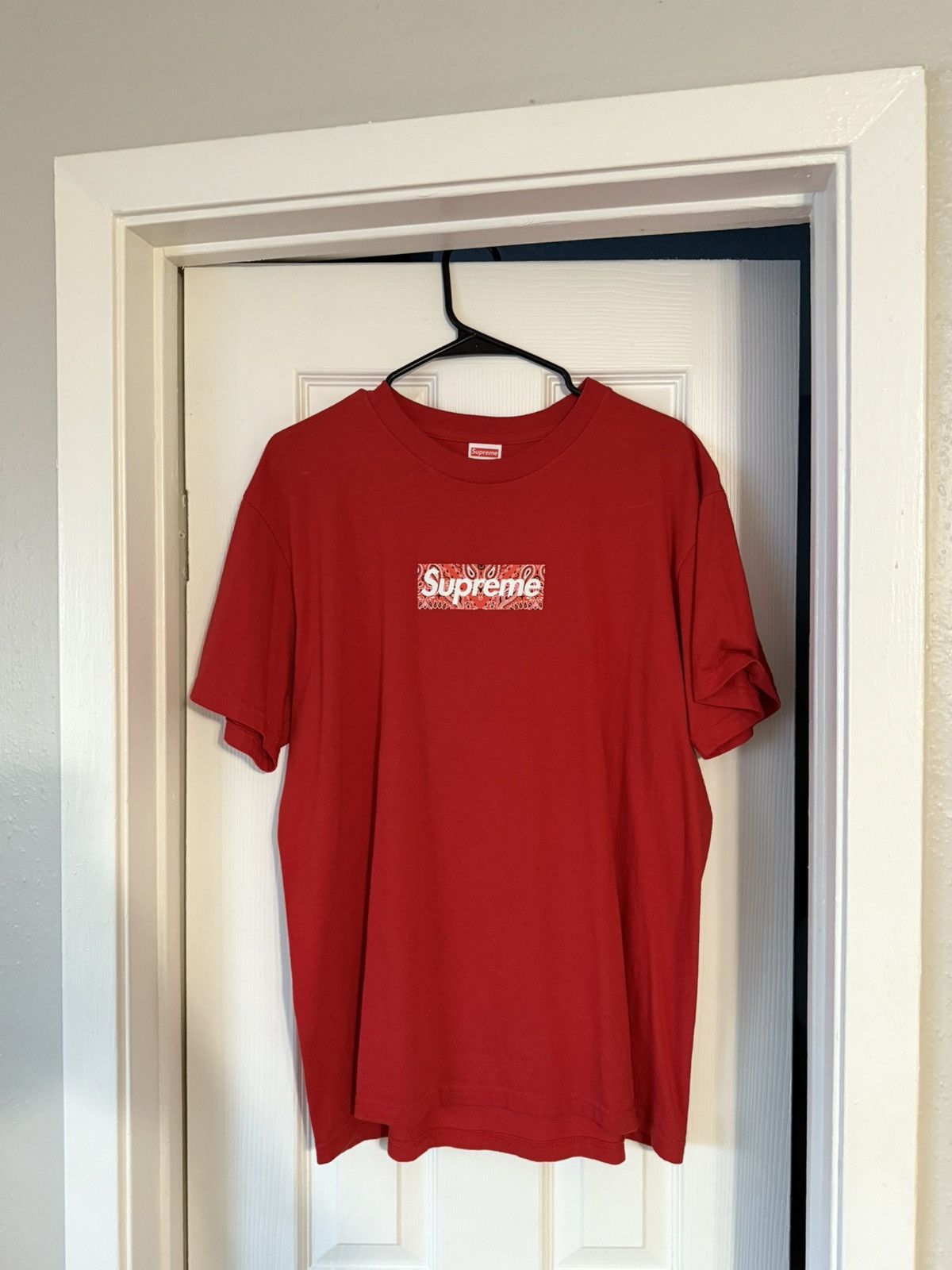 Supreme Box Logo tee tシャツ XL 赤　RED Supreme Mens Short Sleeve Red on Red Tonal Box Logo Tee T