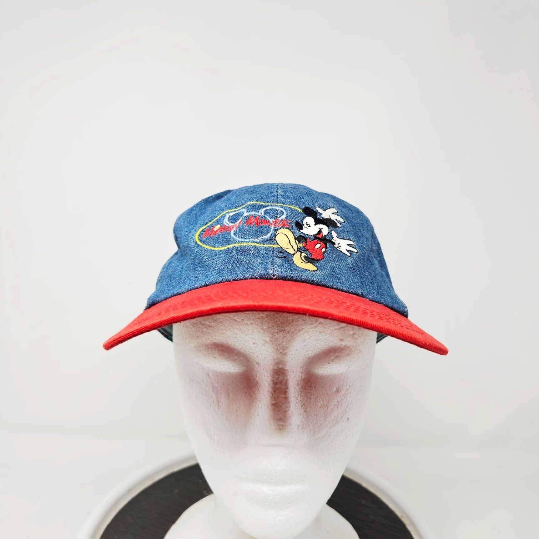 Mickey Unlimited VINTAGE Mickey Mouse Unlimited Denim Hat 90s One Size Cartoon Size ONE SIZE - 2 Thumbnail