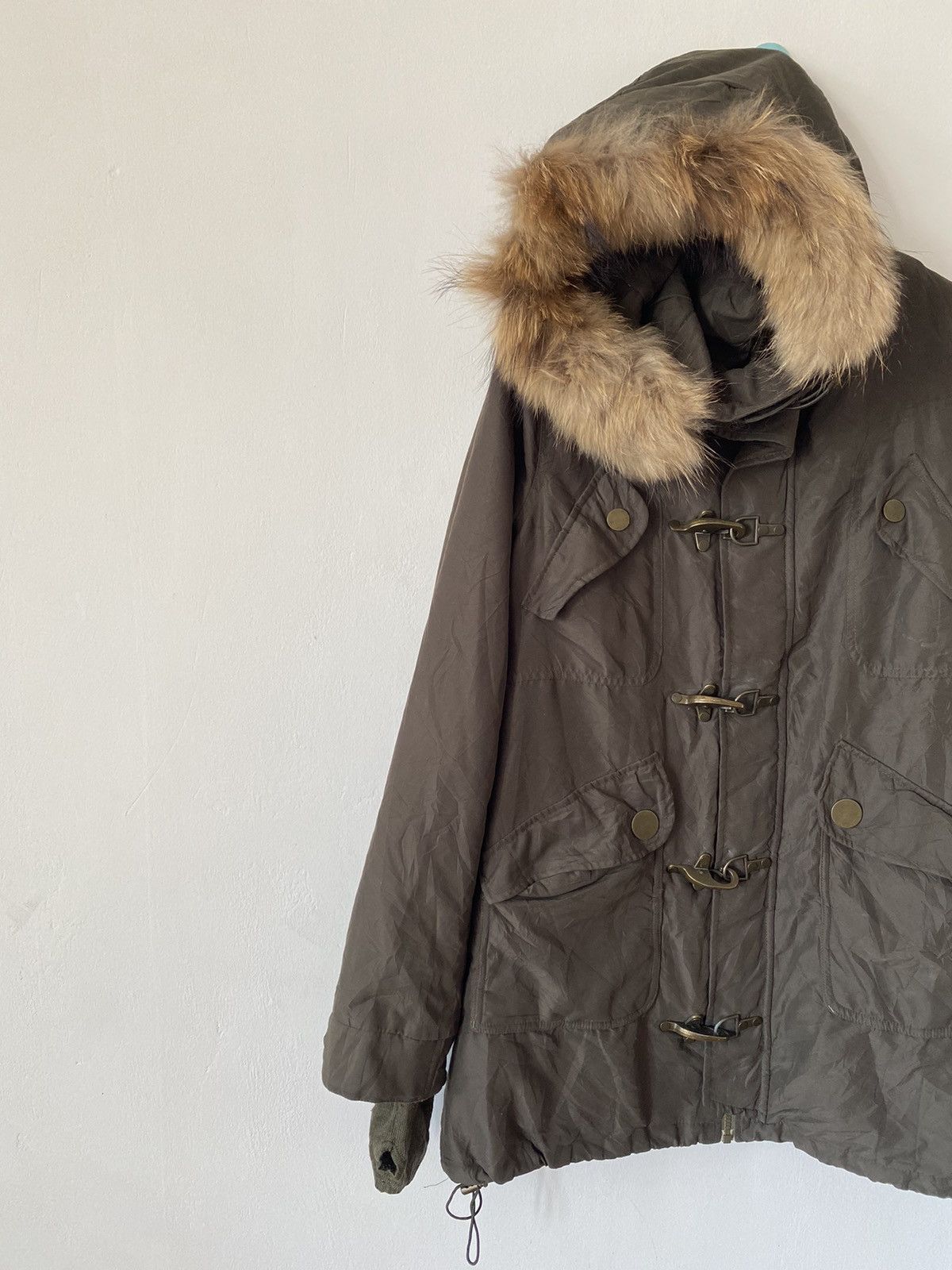 If Six Was Nine × Le Grande Bleu (L.G.B.) × MOUSSY Moussy Japan Brand Green Fur Parka LGB Style Hoodie Jacket Size US L / EU 52-54 / 3 - 3 Thumbnail