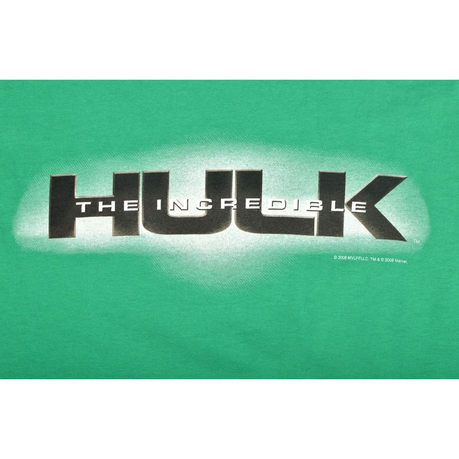 Gildan Gildan Vintage 2008 The Incredible Hulk Unleashed Movie Promo T-Shirt Tee Size L Green Mens Shirt Size US L / EU 52-54 / 3 - 2 Thumbnail