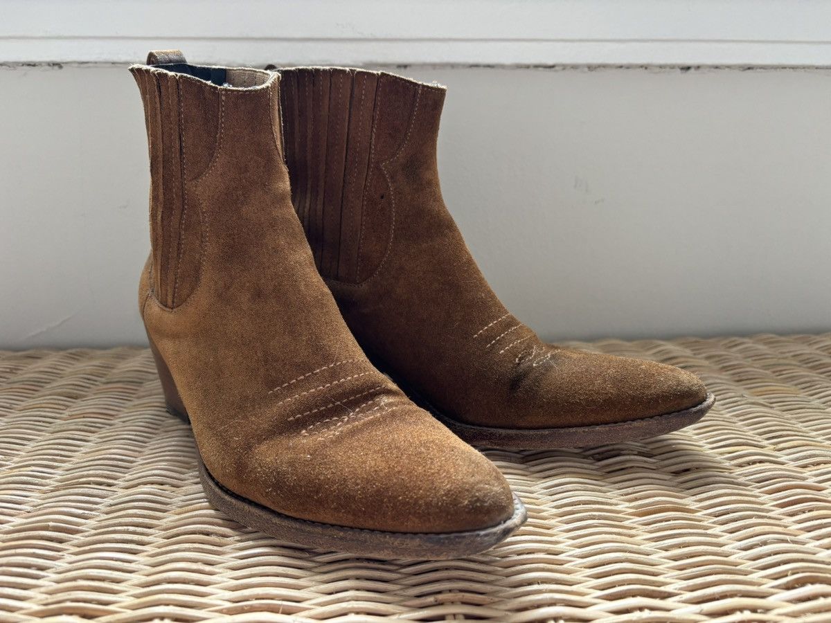 Maje Maje brown suede cowboy western boots Size US 9 / IT 39 - 1 Thumbnail