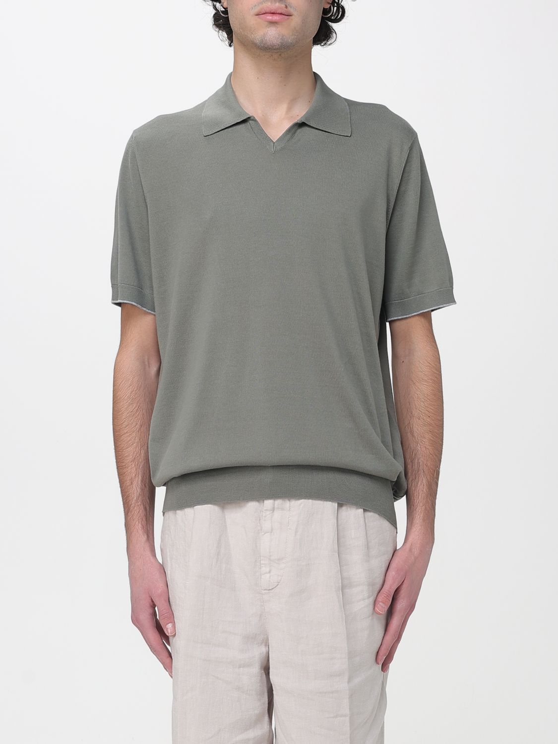 Brunello Cucinelli Polo Shirt Men Green