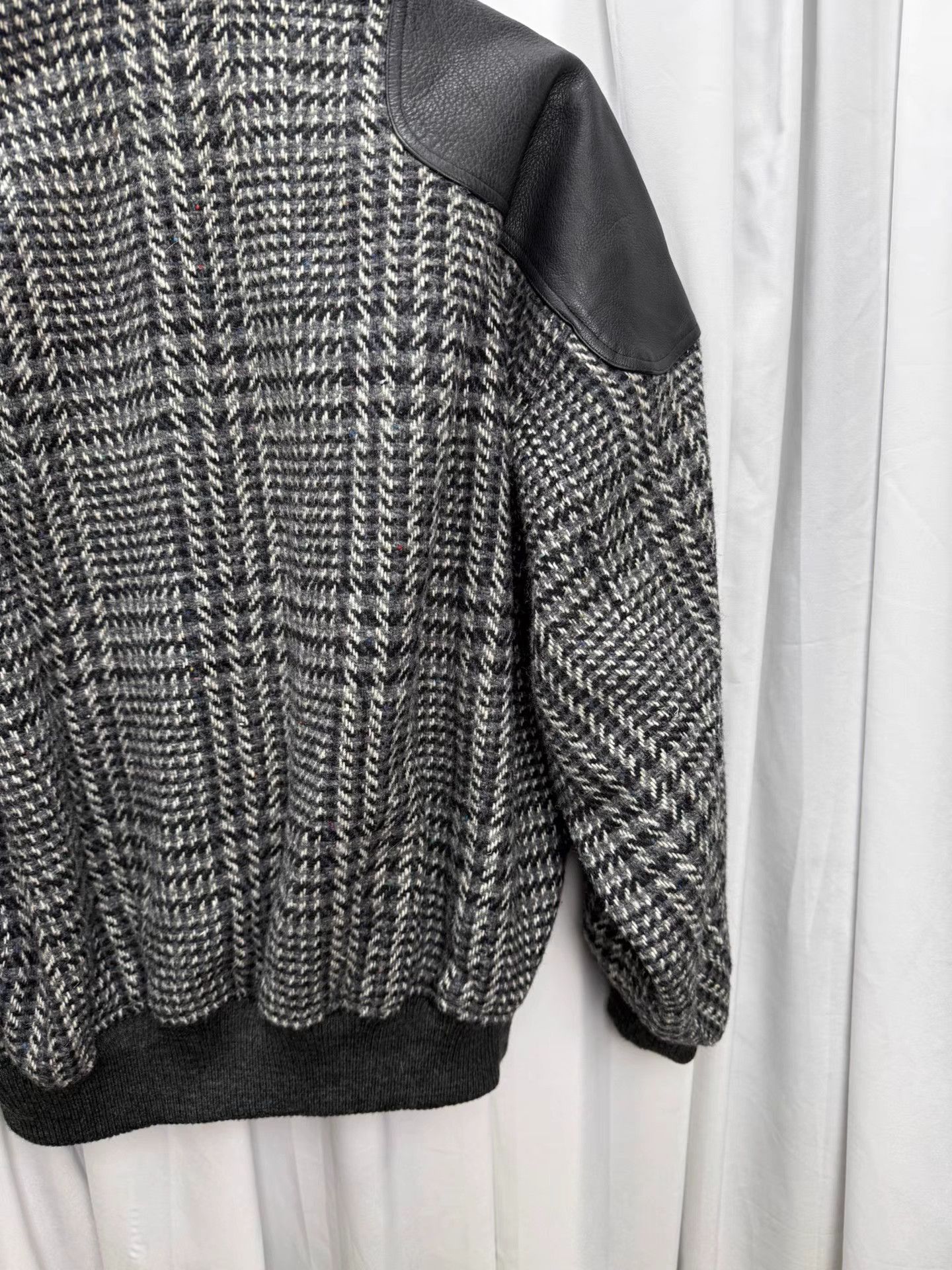 Issey Miyake Issey Sports Plaid Leather Panel Short Wide Stamp Jacket K20 Size US M / EU 48-50 / 2 - 6 Thumbnail