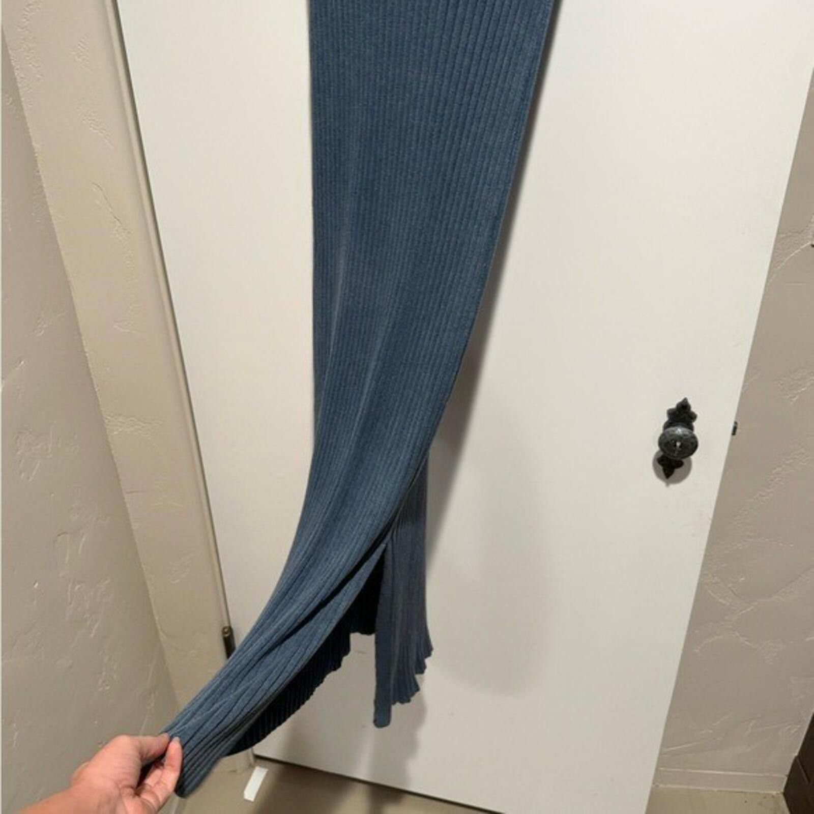 Other NWT Daily Practice Anthropologie Ribbed Blue Henley Maxi XL Size XL / US 12-14 / IT 48-50 - 6 Thumbnail