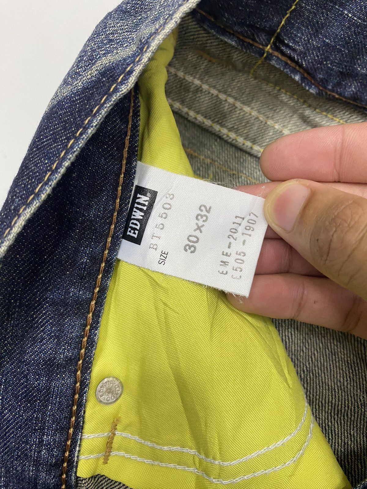Edwin FLARED🔥EDWIN 503 BLUE TRIP DISTRESSED FLARE DENIM JEANS Size US 31 - 11 Thumbnail