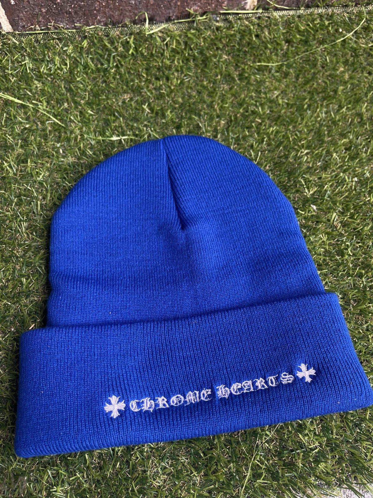 Chrome Hearts Brand New Royal Blue Chrome Hearts Beanie Size ONE SIZE - 3 Thumbnail