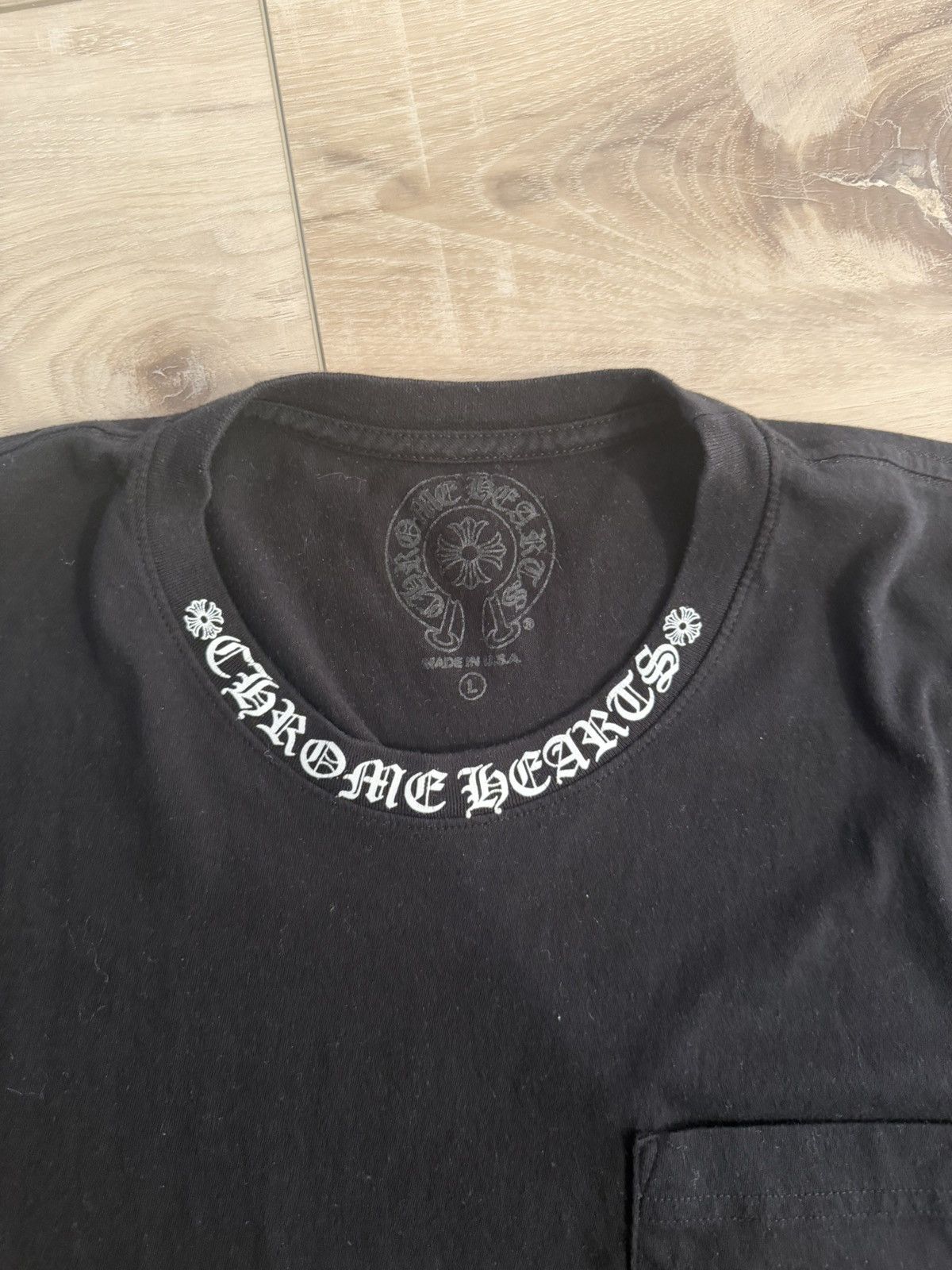 Chrome Hearts Chrome Hearts Pocket T-Shirt with neck design Size US L / EU 52-54 / 3 - 2 Thumbnail